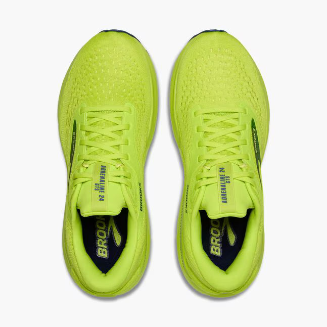 Brooks Adrenaline GTS 24 Mens Running Shoes - Acid Lime/Sunny Lime/Navy