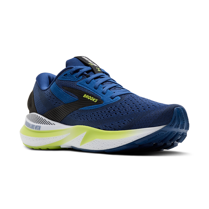 Brooks Adrenaline GTS 24 Mens Running Shoes - Navy/Black/Lime