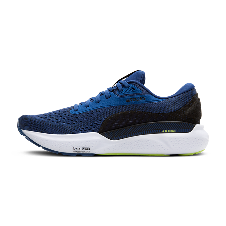 Brooks Adrenaline GTS 24 Mens Running Shoes - Navy/Black/Lime