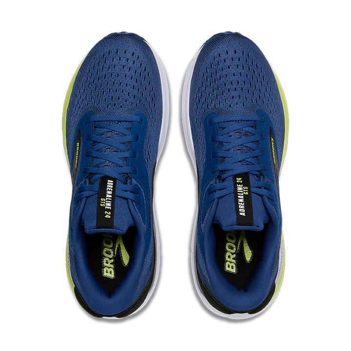 Brooks Adrenaline GTS 24 Mens Running Shoes - Navy/Black/Lime