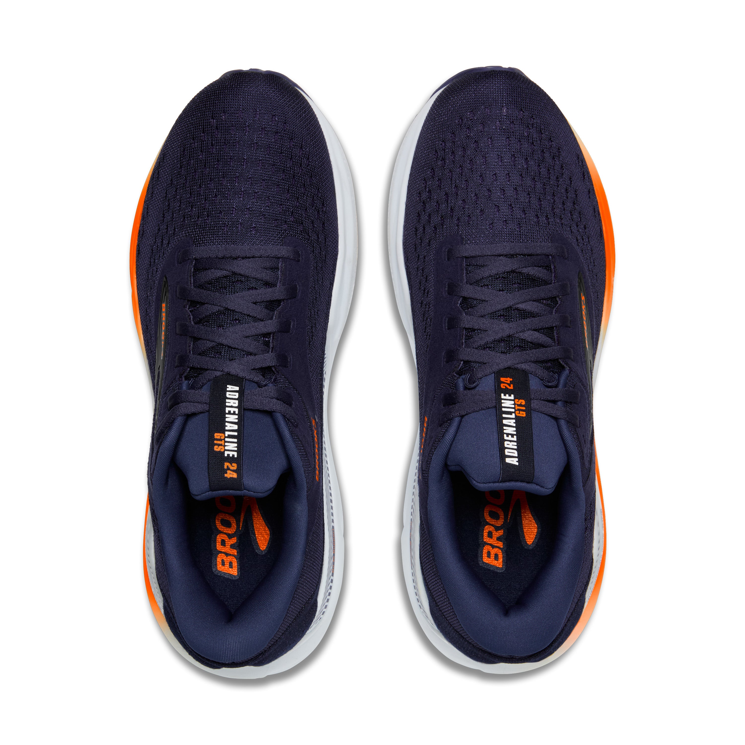 Brooks Adrenaline GTS 24 Mens Running Shoes - Navy/Orange