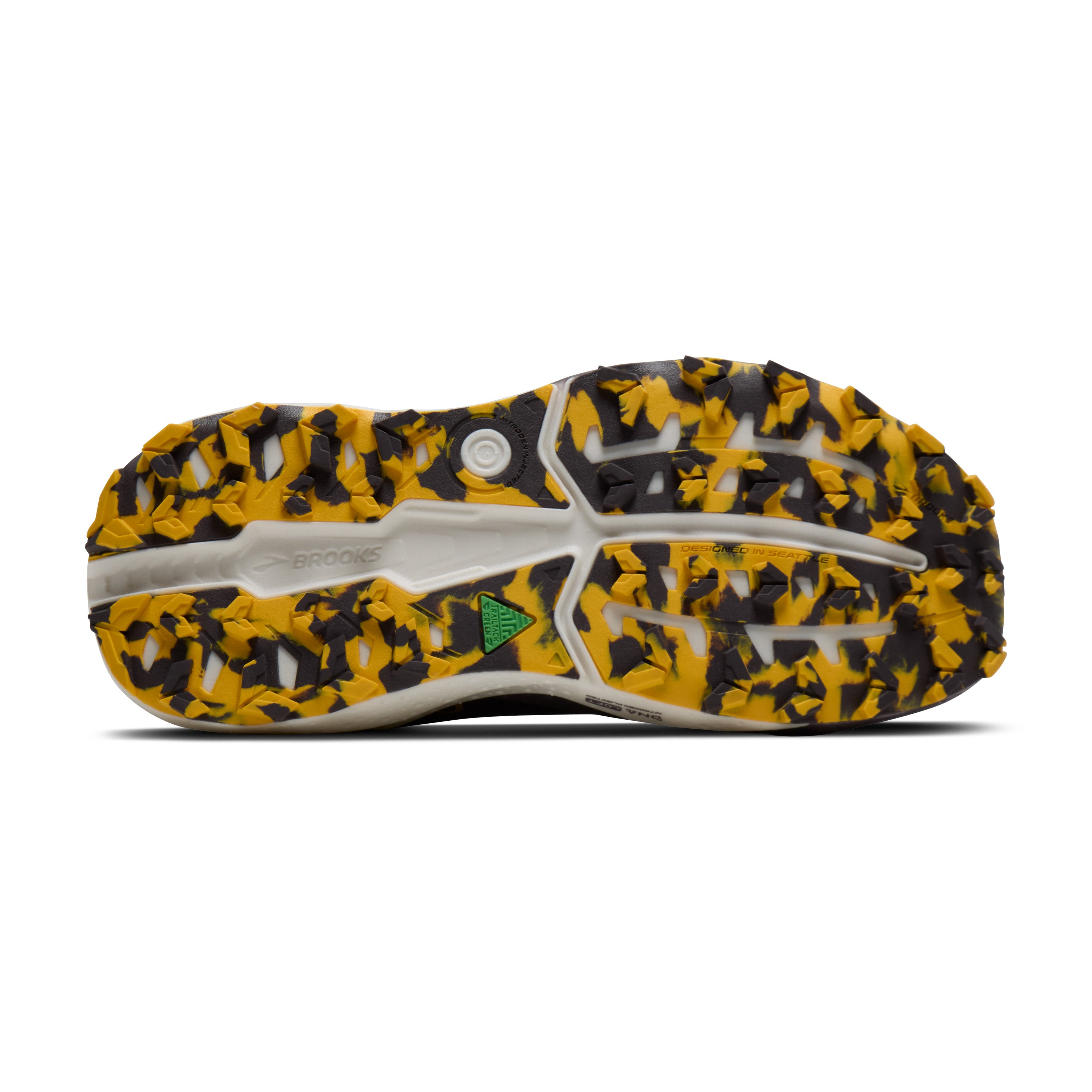 Brooks Caldera 8 Mens Trail Running Shoes - Black/Rabbit/Zest