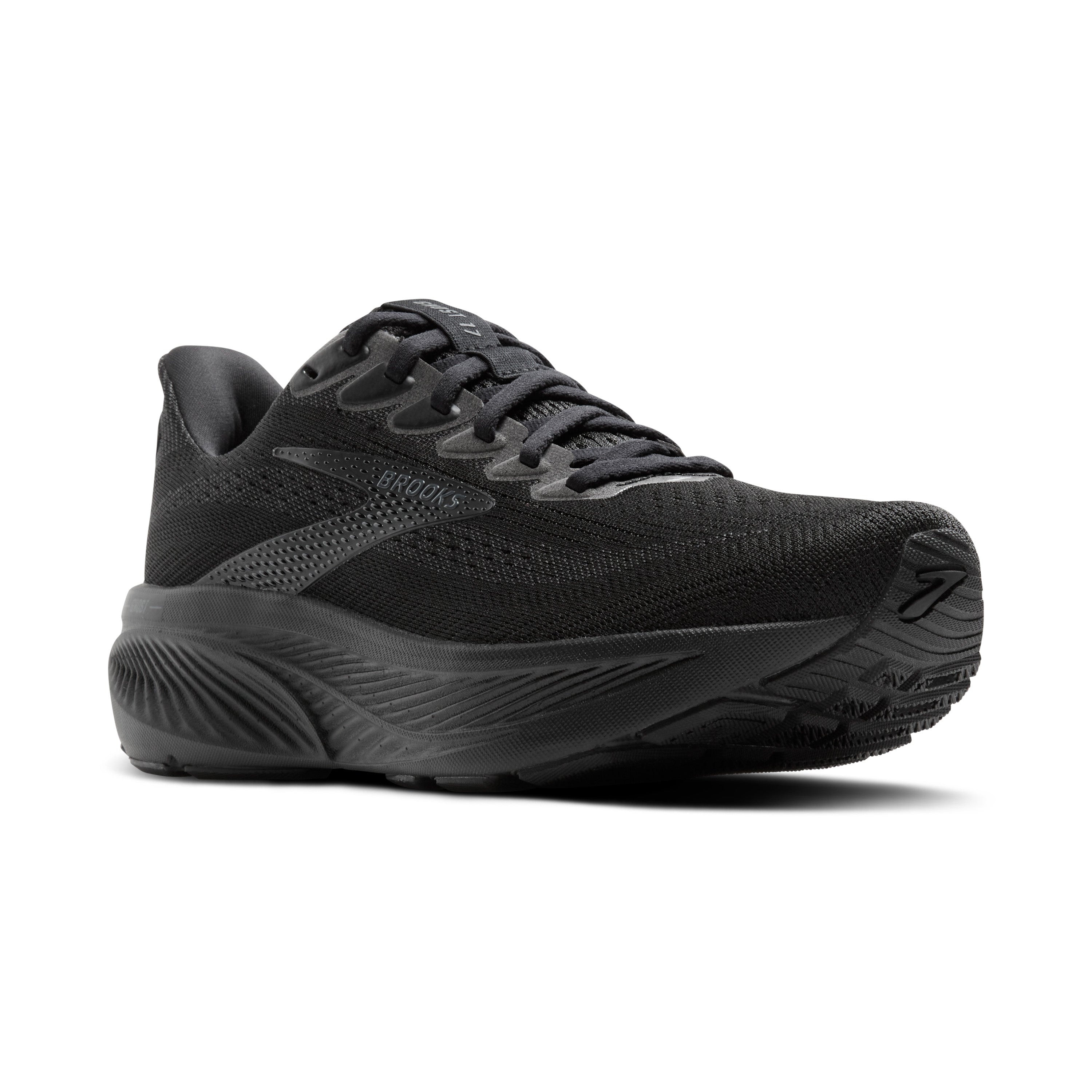 Brooks Ghost 17 Mens Running Shoes - Black/Black/Ebony