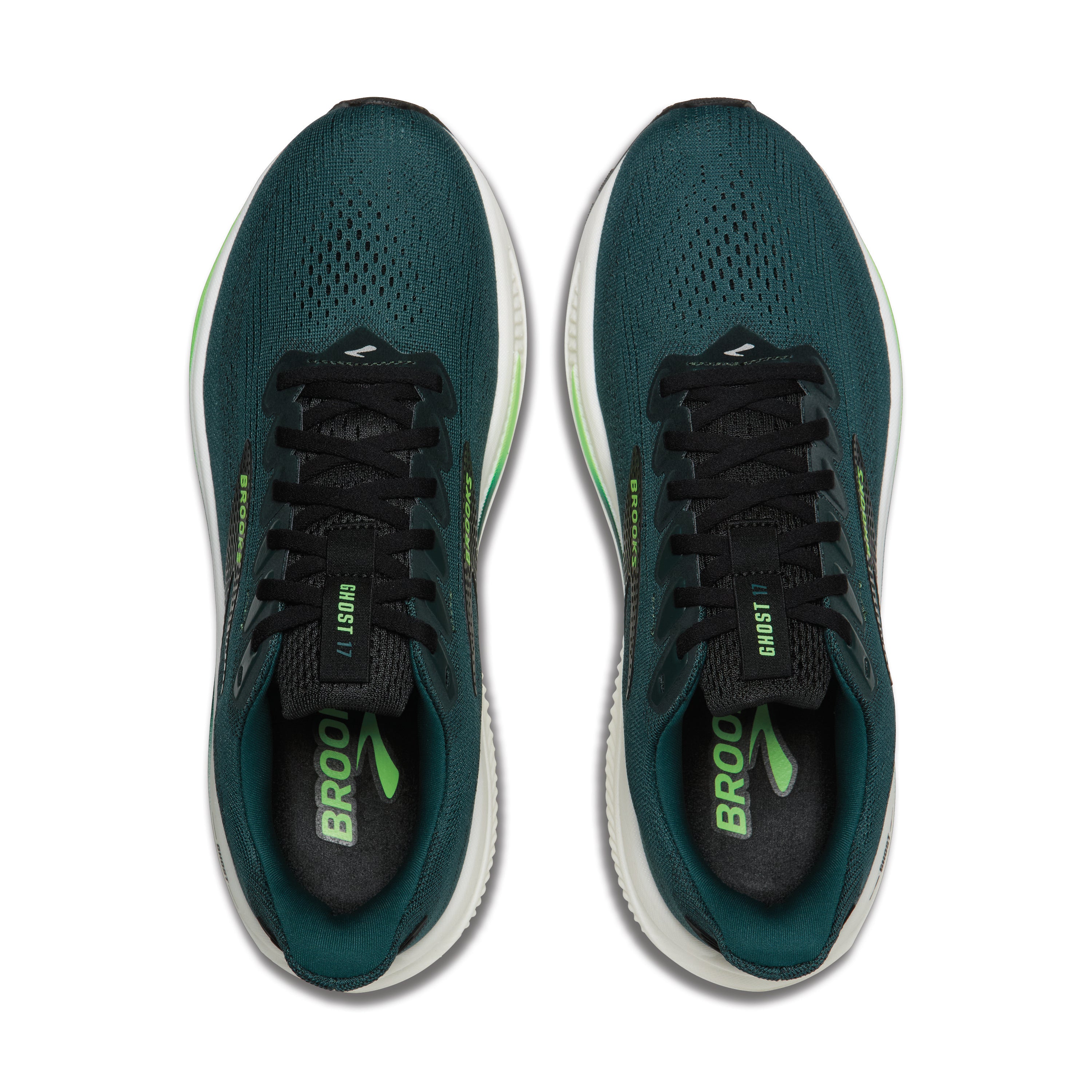 Brooks Ghost 17 Mens Running Shoes - Atlantic Deep/Black/Green