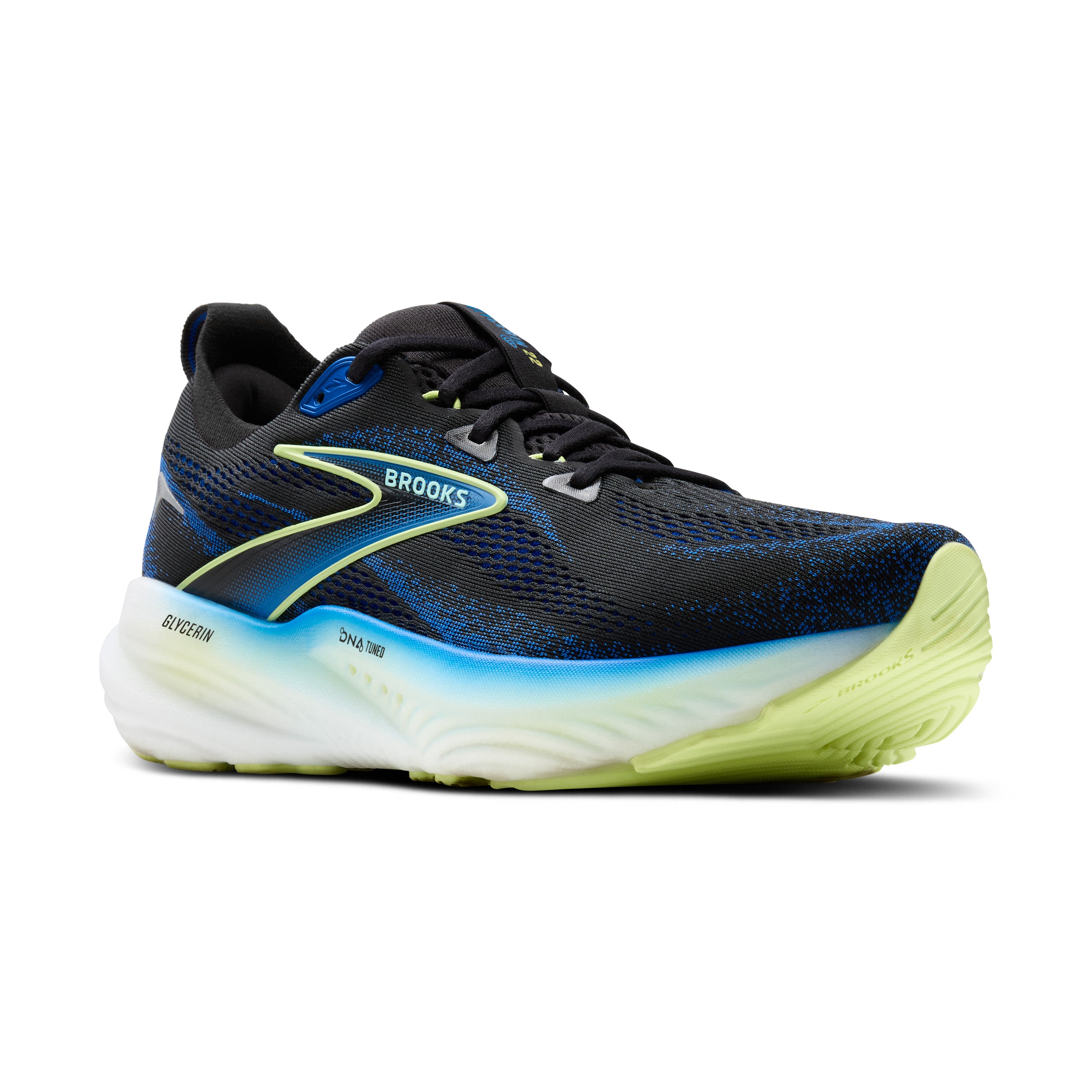 Brooks Glycerin 22 Mens Running Shoes - Black/Blue
