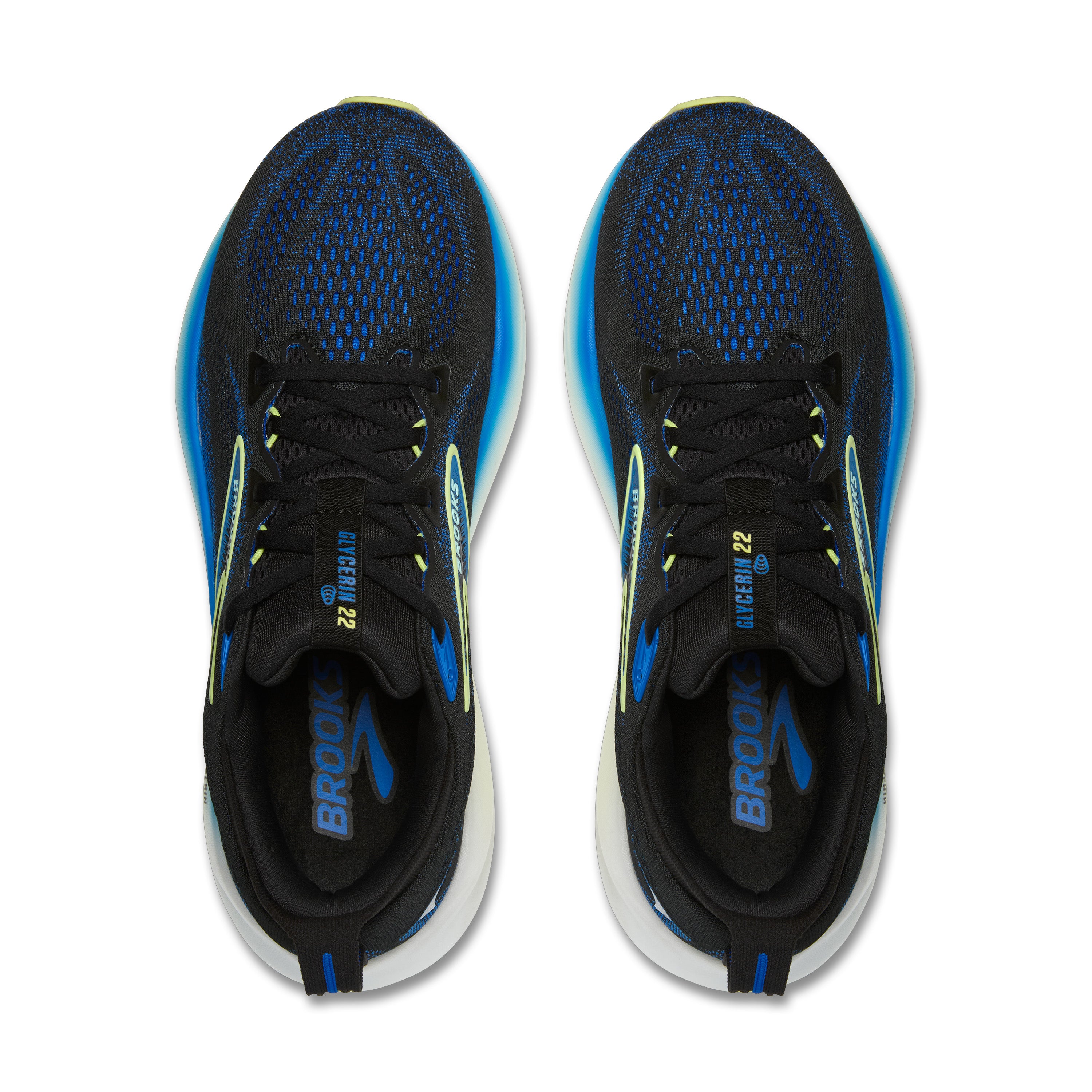 Brooks Glycerin 22 Mens Running Shoes - Black/Blue