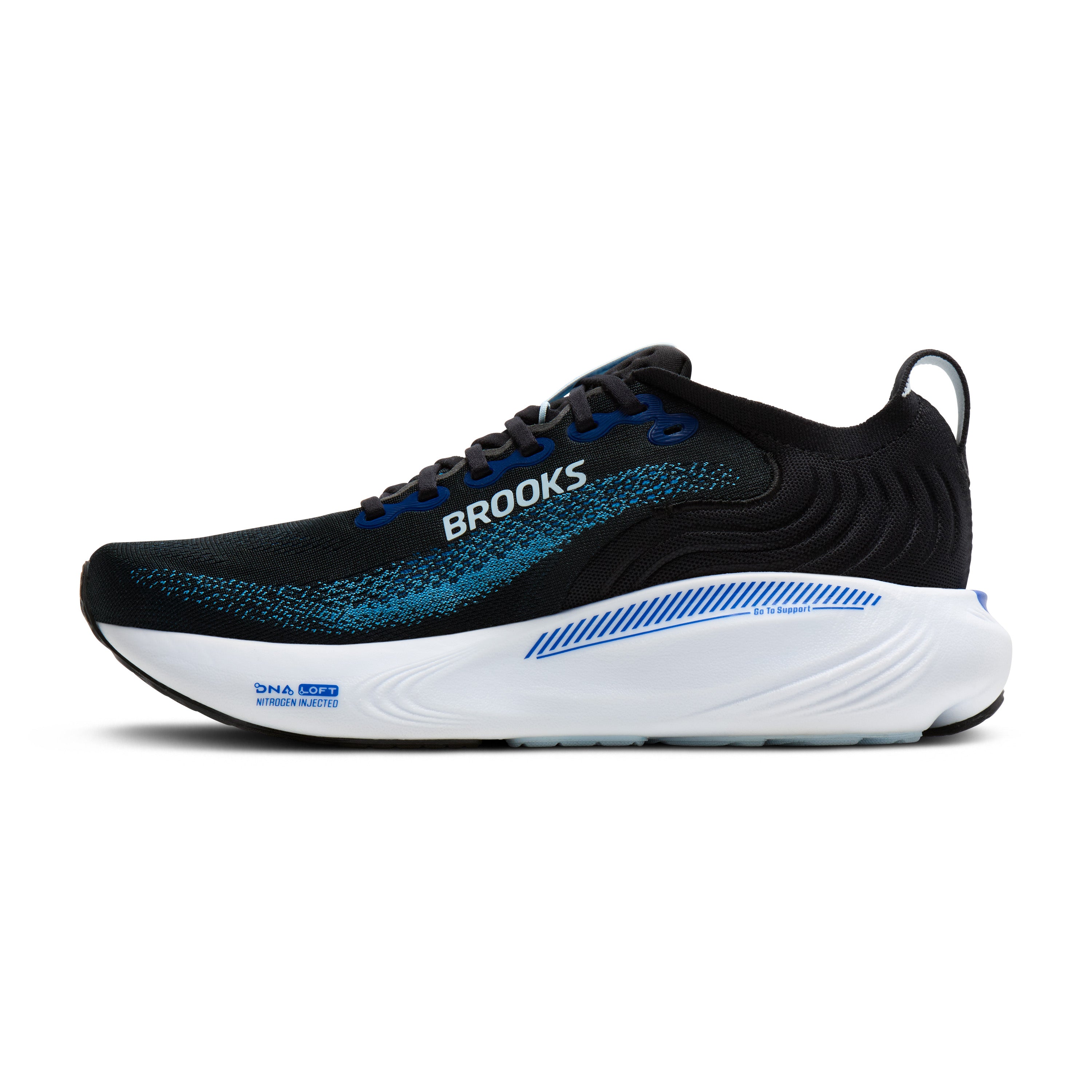Brooks Adrenaline GTS 25 Mens Running Shoes - Black/Blue/Nantucket Breeze