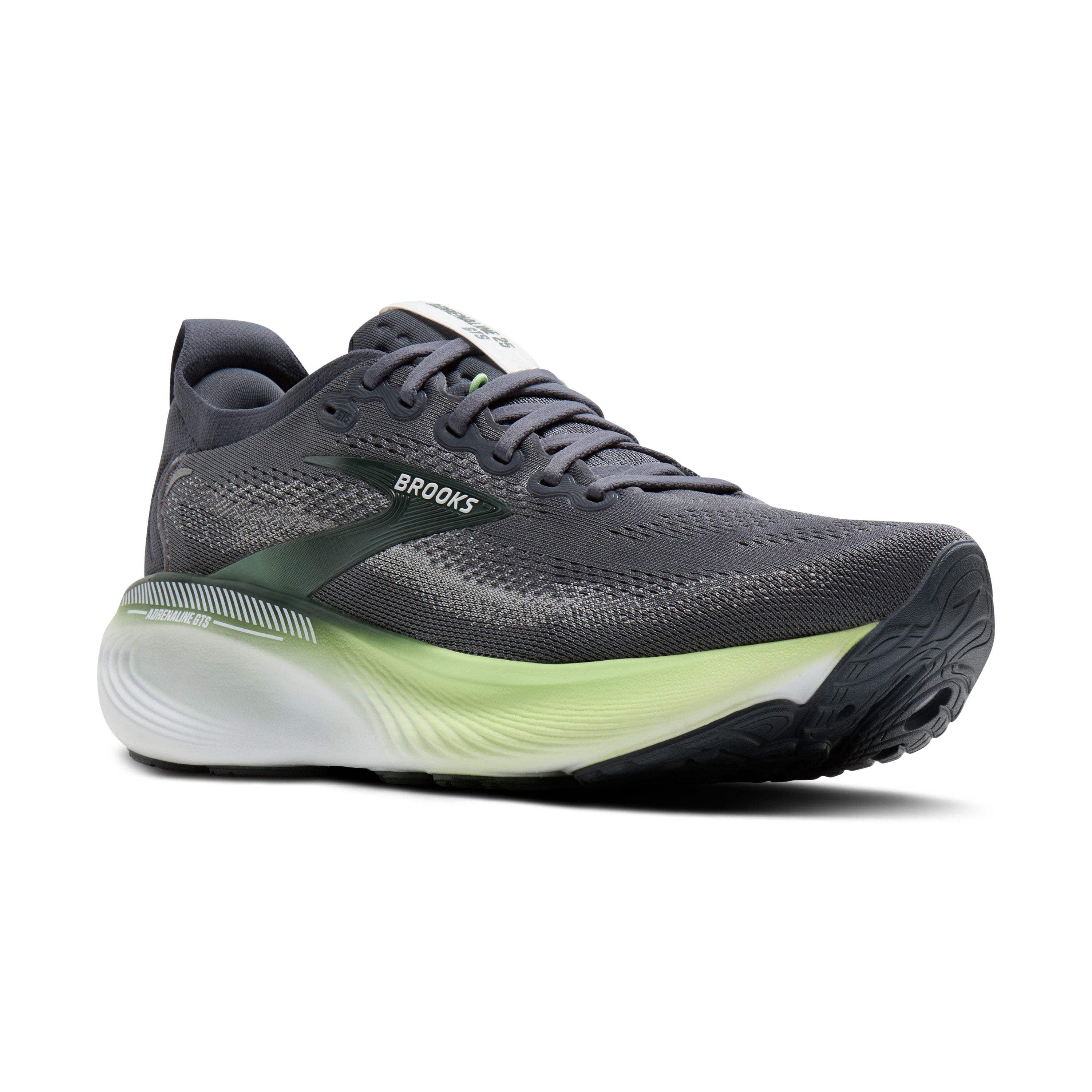 Brooks Adrenaline GTS 25 Mens Running Shoes - Grey/Paradise Green/Spruce