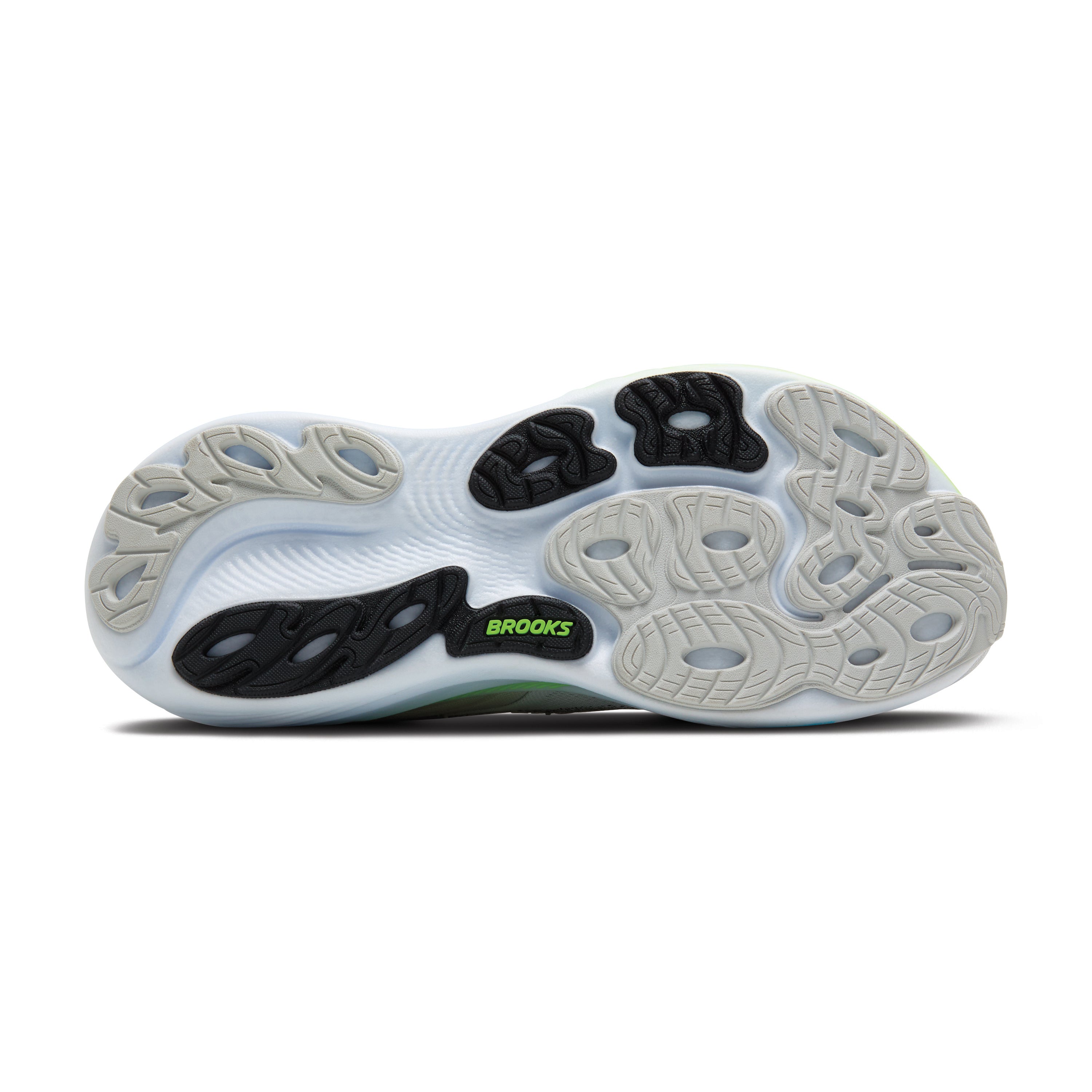 Brooks Adrenaline GTS 25 Mens Running Shoes - Oyster/Green Gecko/Blue