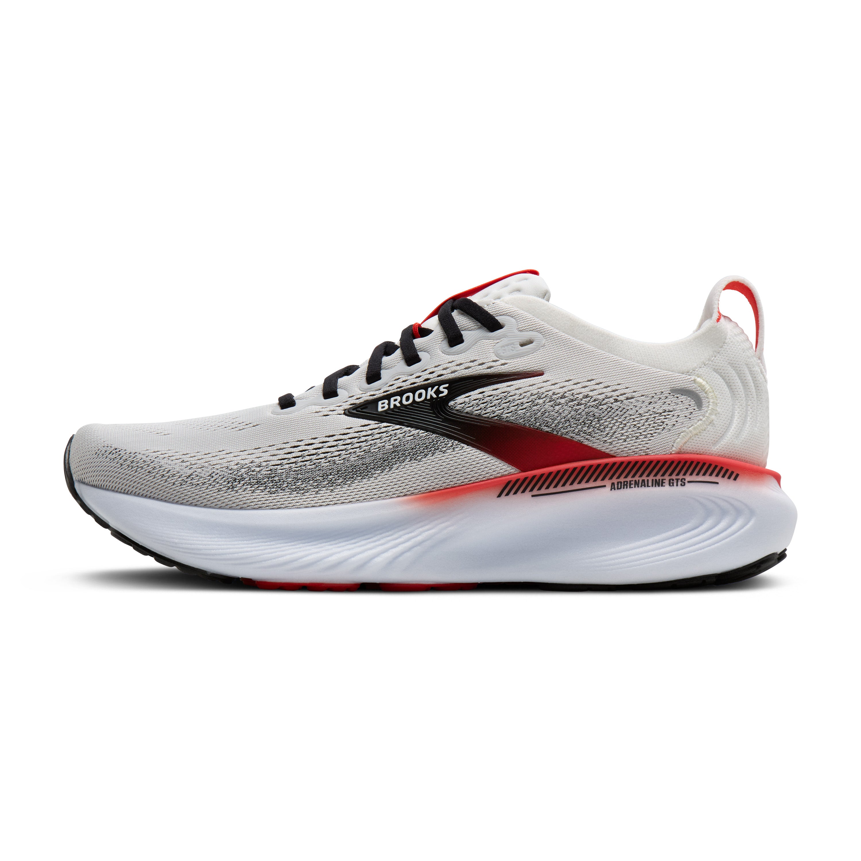 Brooks Adrenaline GTS 25 Mens Running Shoes - White/Black/Red