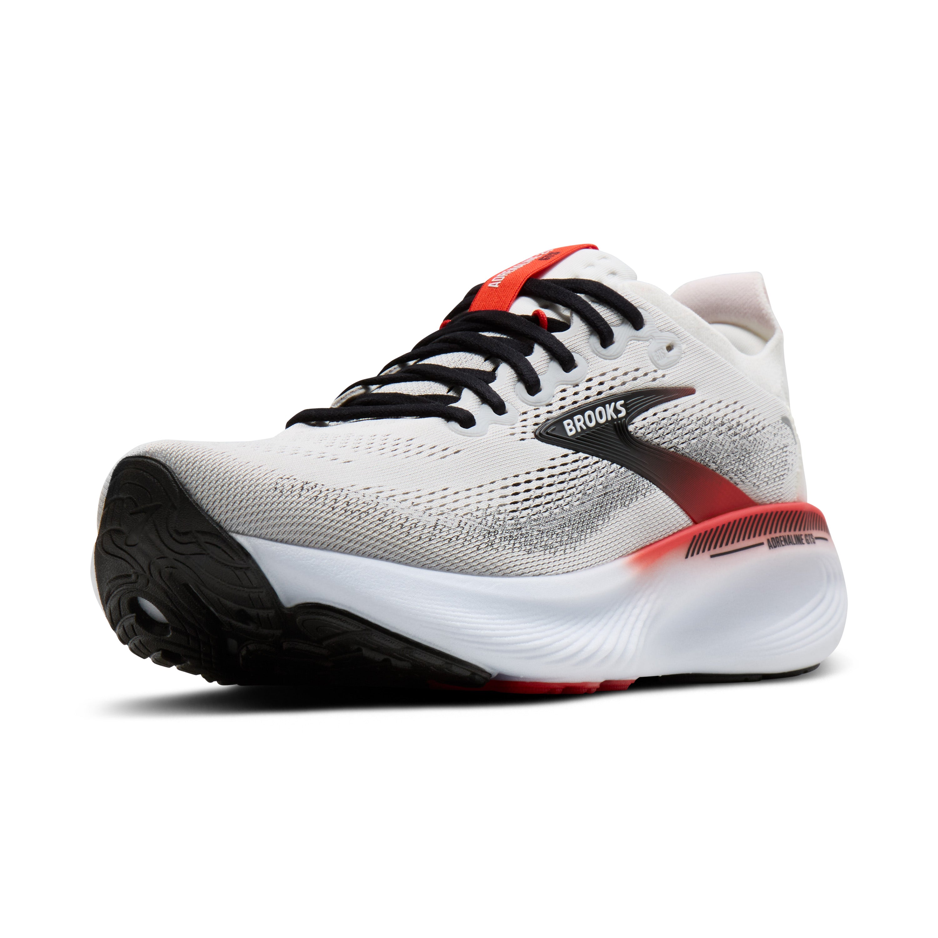 Brooks Adrenaline GTS 25 Mens Running Shoes - White/Black/Red