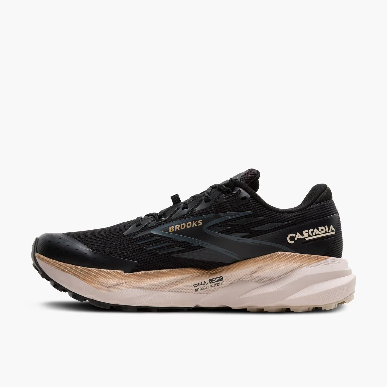 Brooks Cascadia 19 GTX Mens Trail Running Shoes - Black/Ebony/Chateau Grey