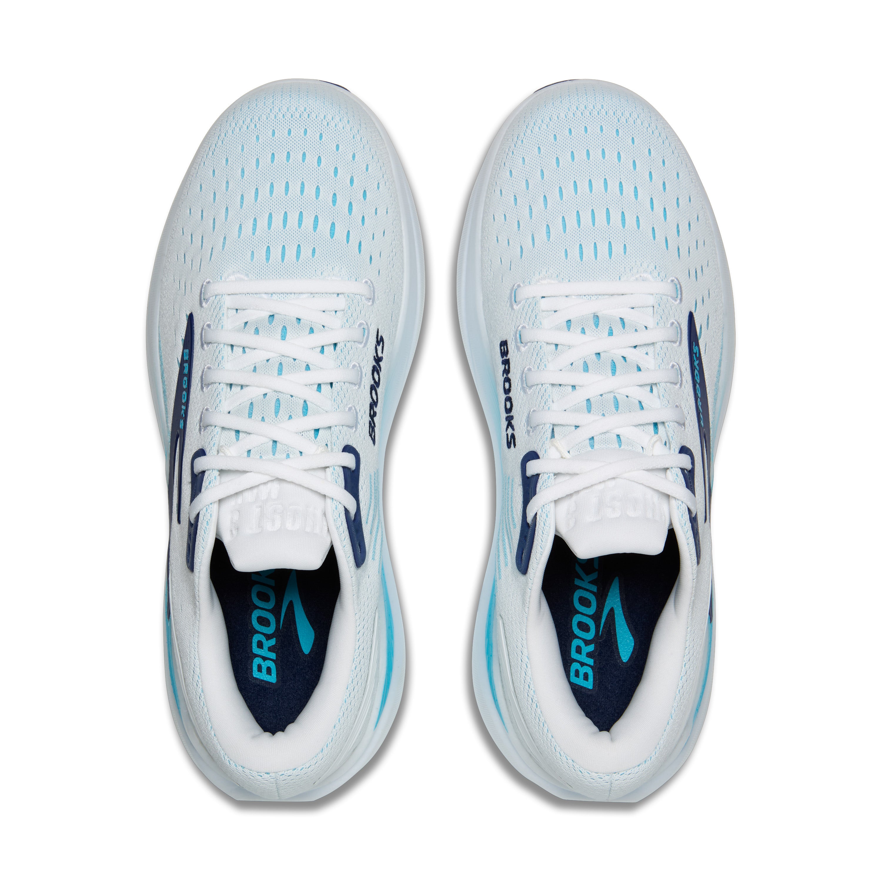 Brooks Ghost Max 3 Mens Running Shoes - Bright White/Beacon Blue/Teal