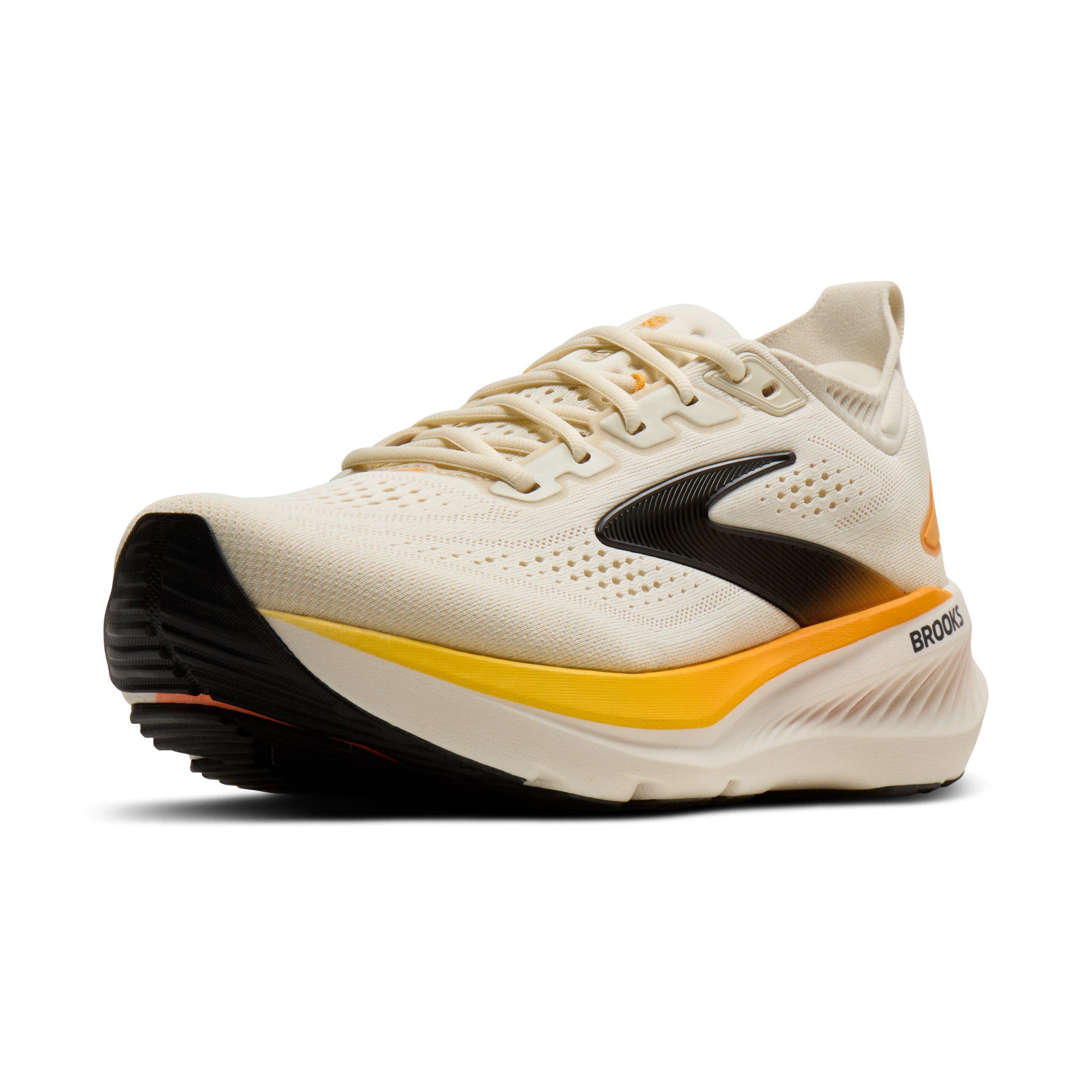 Brooks Glycerin GTS 23 Mens Running Shoes - Arctic Wolf/Angora/Orange