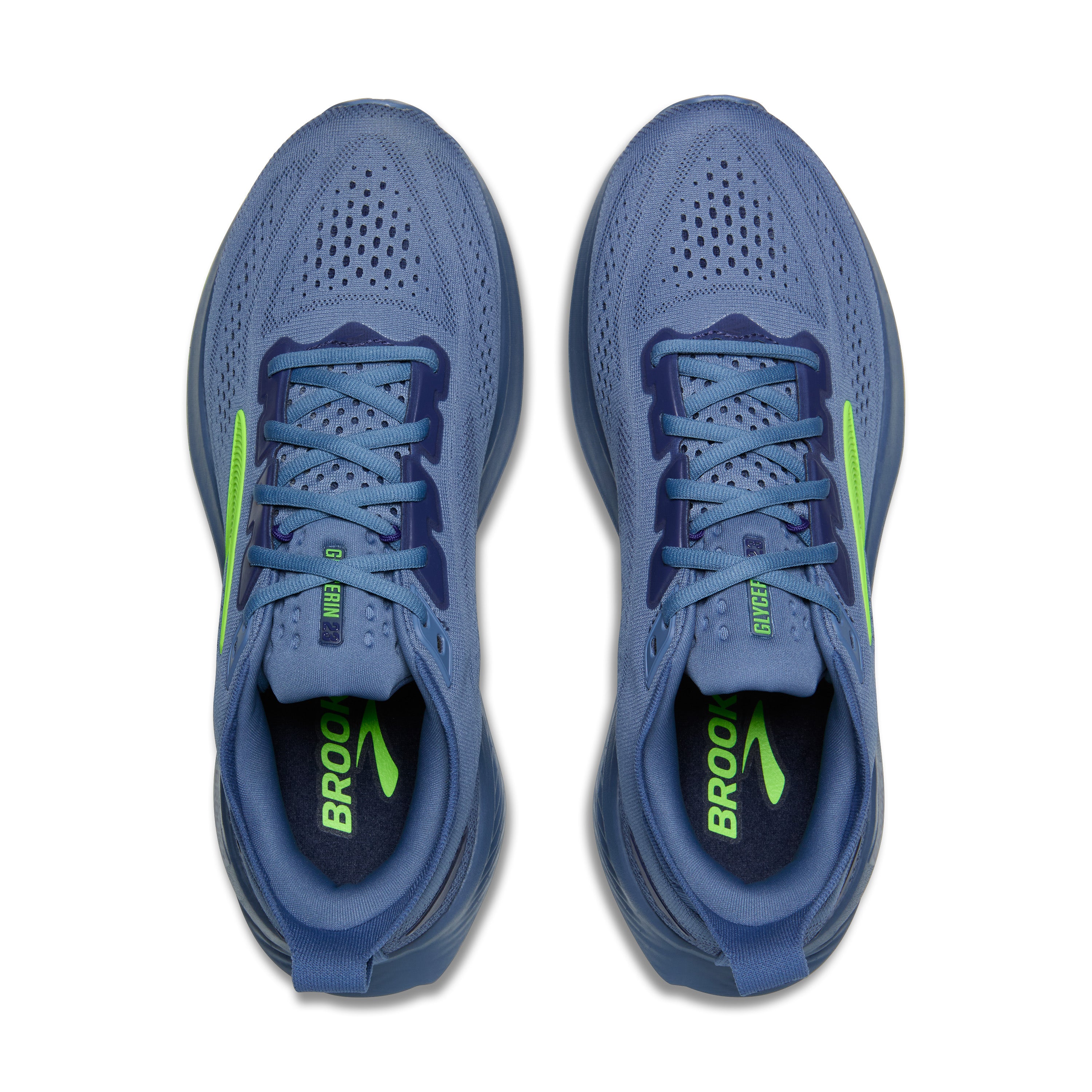 Brooks Glycerin 23 Mens Running Shoes - Moonlight/Blue/Green Gecko