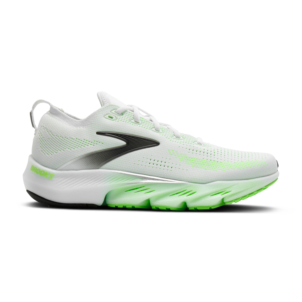 Brooks Glycerin Flex Mens Running Shoes - White/Green Gecko/Phantom