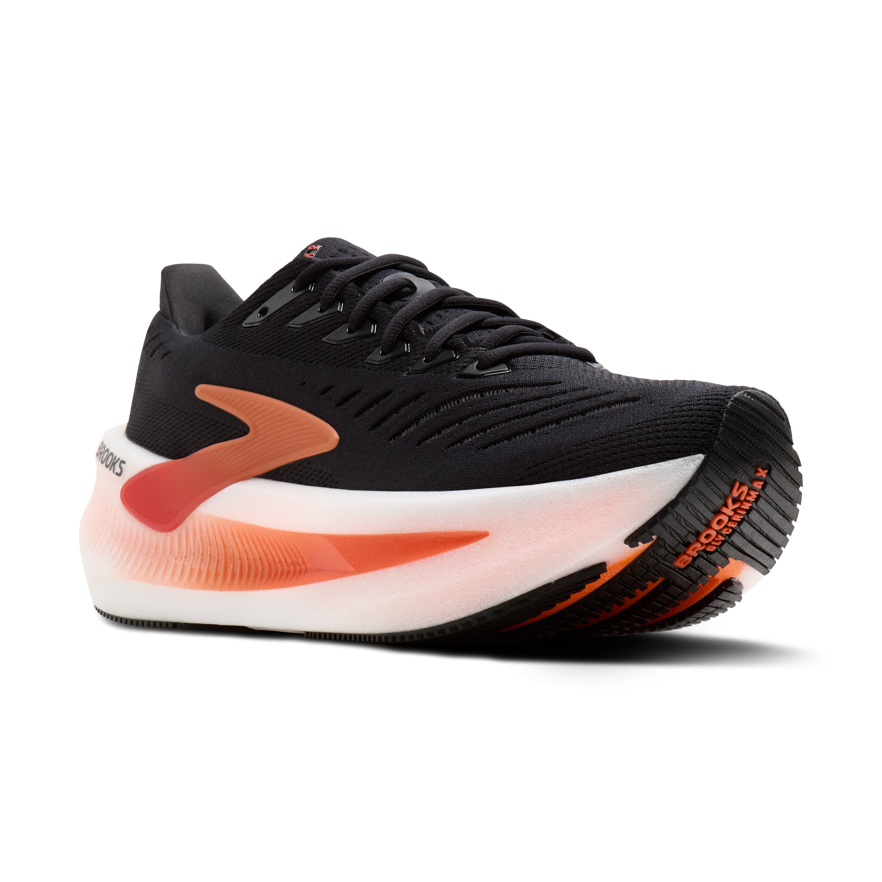 Brooks Glycerin Max 2 Mens Running Shoes - Black/Tigerlilly/Orange