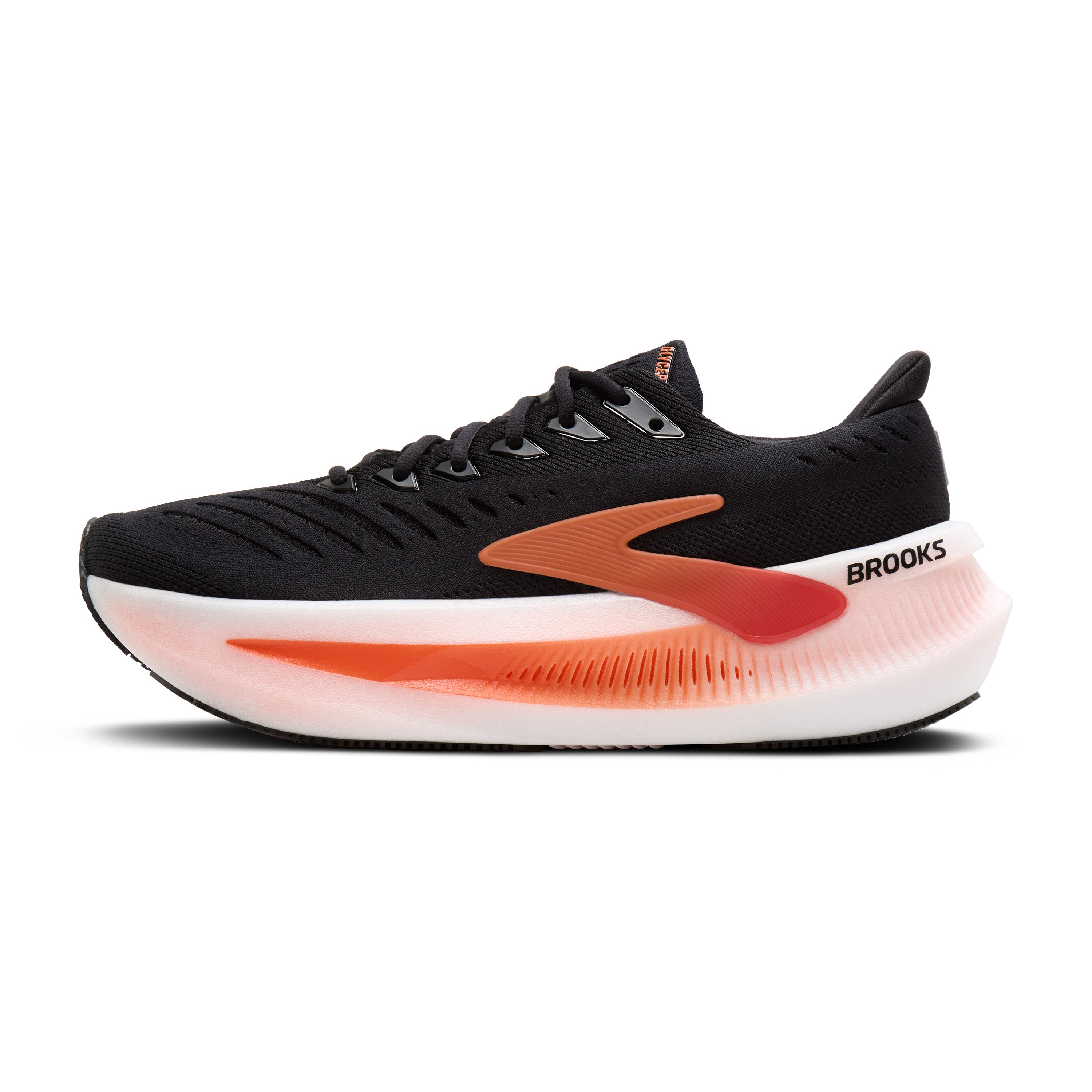 Brooks Glycerin Max 2 Mens Running Shoes - Black/Tigerlilly/Orange