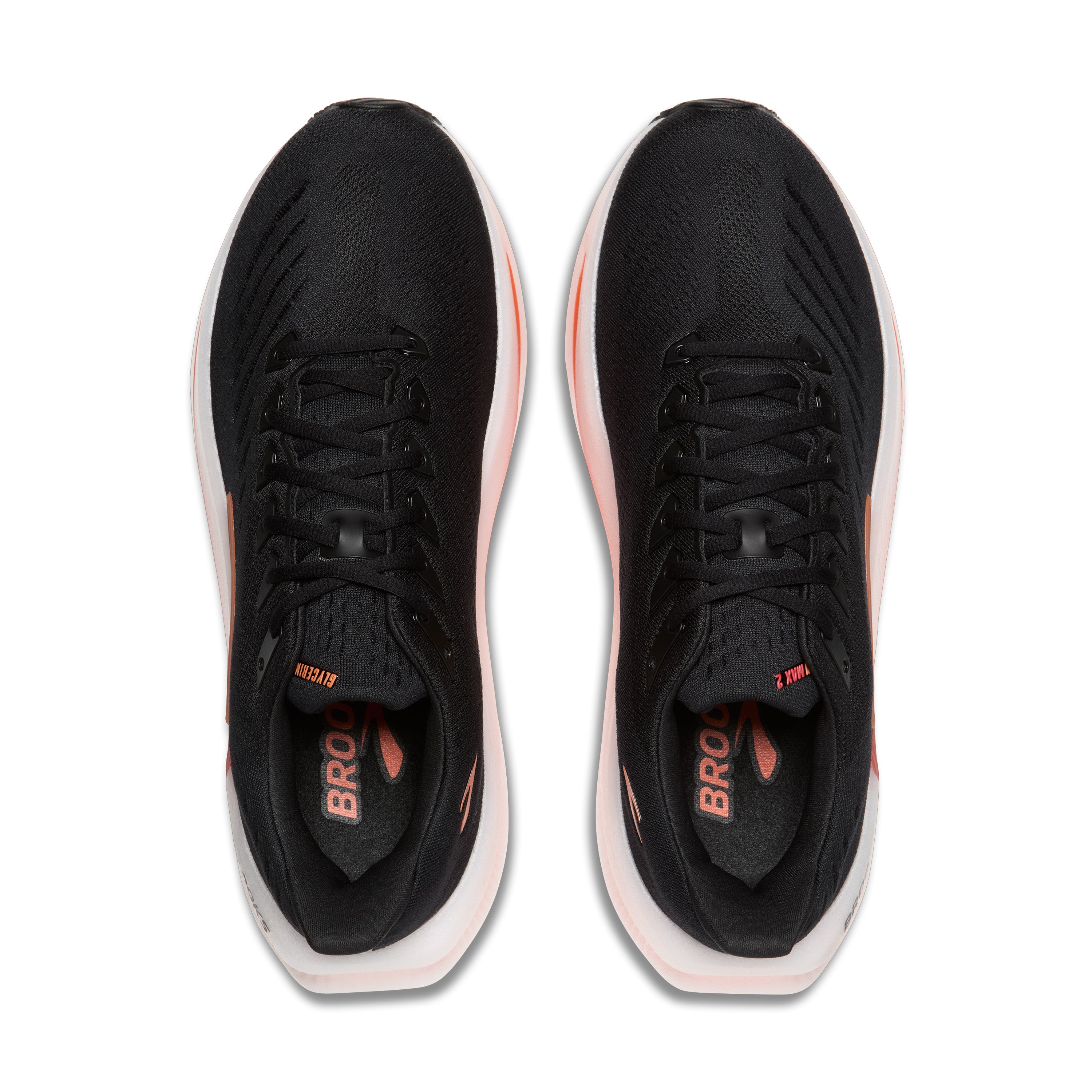 Brooks Glycerin Max 2 Mens Running Shoes - Black/Tigerlilly/Orange