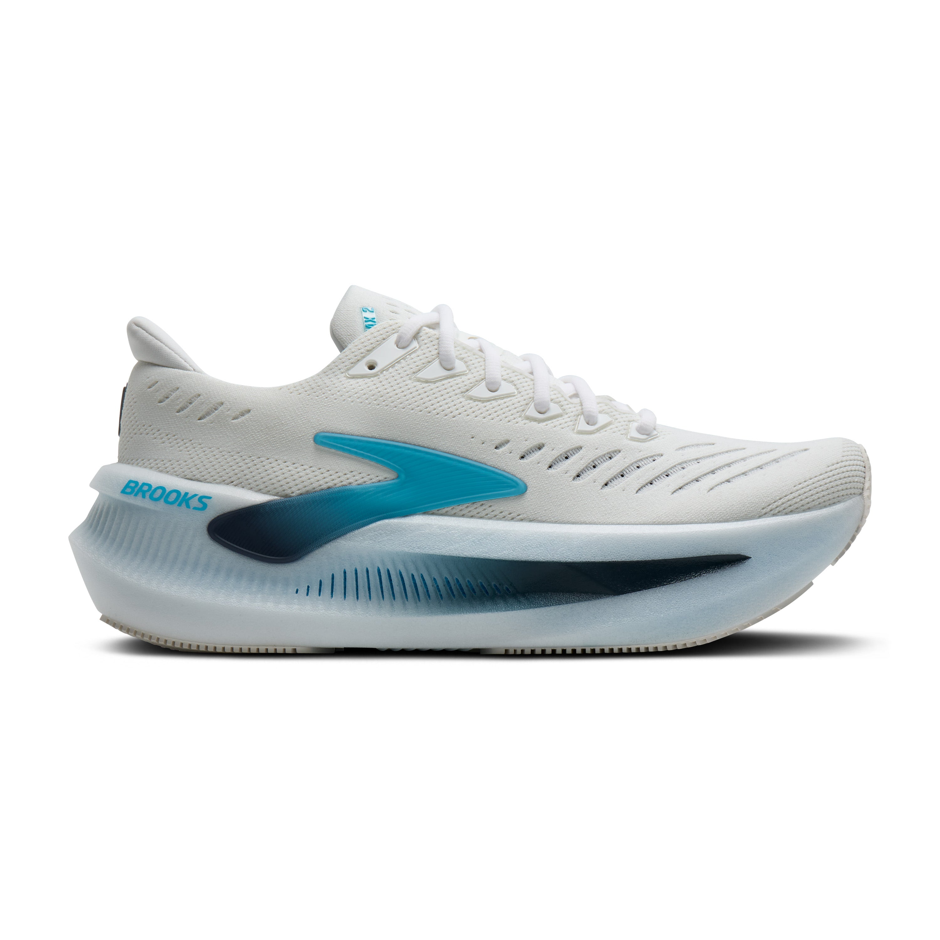 Brooks Glycerin Max 2 Mens Running Shoes - White/Blue/Spellbound