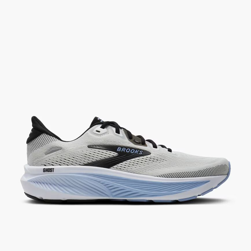 Brooks Ghost 18 Mens Running Shoes - White/Black/Open Air