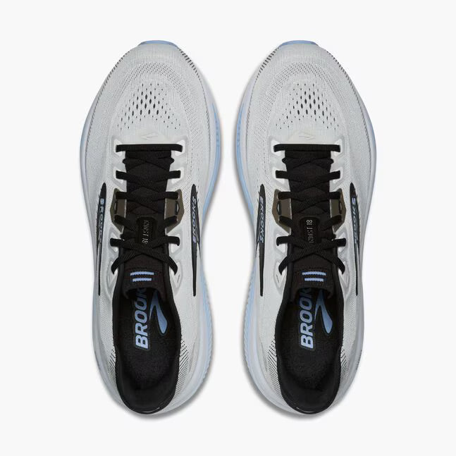 Brooks Ghost 18 Mens Running Shoes - White/Black/Open Air