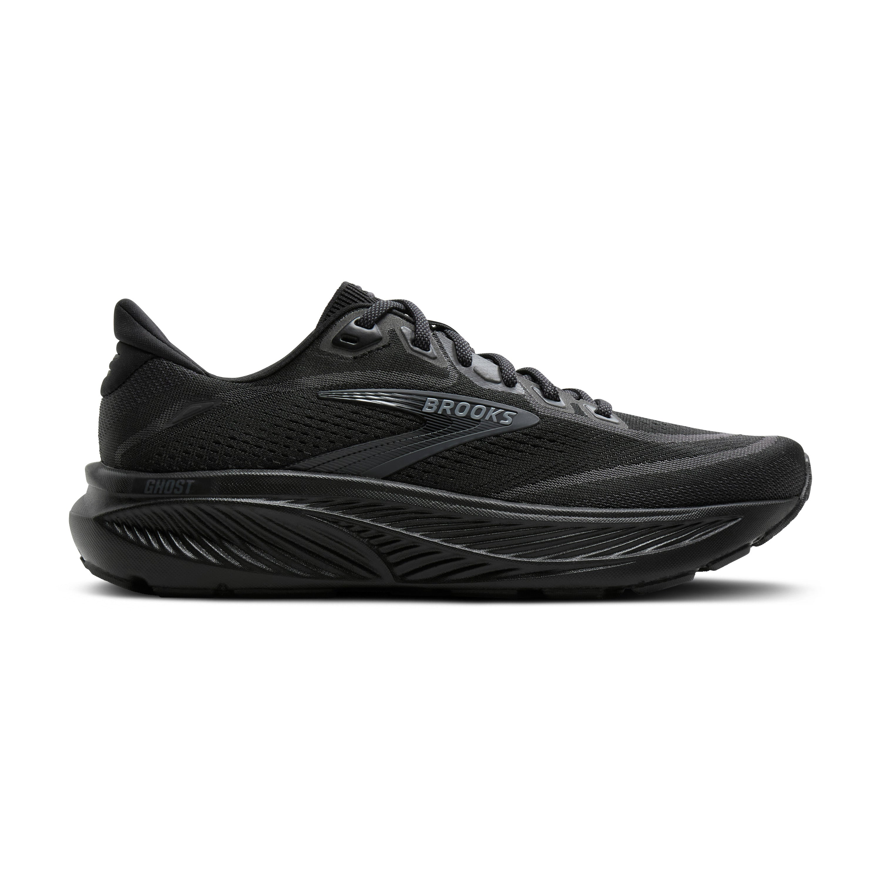 Brooks Ghost 18 Mens Running Shoes - Black/Black/Ebony