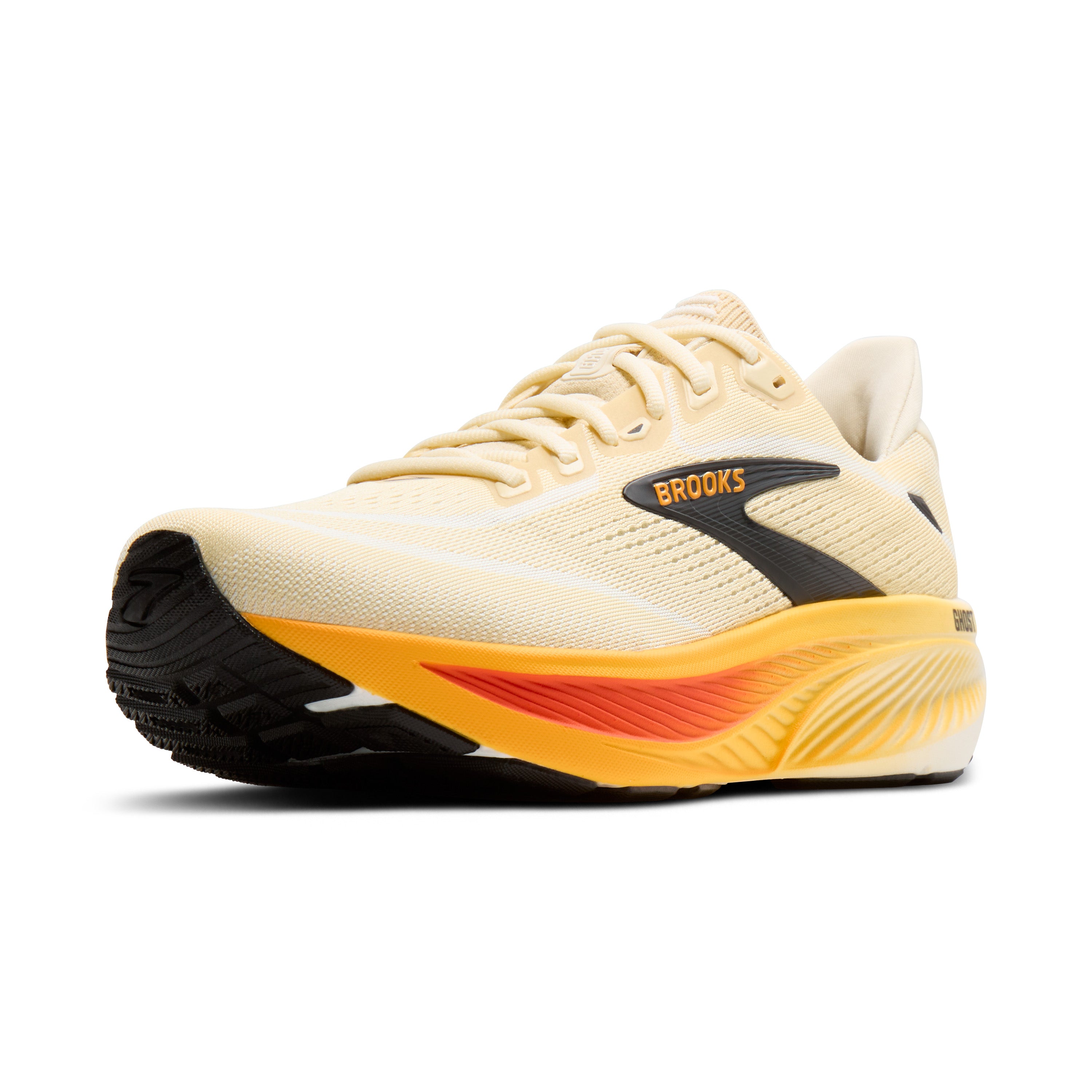 Brooks Ghost 18 Mens Running Shoes - Rutabaga/Tigerlily/Orange