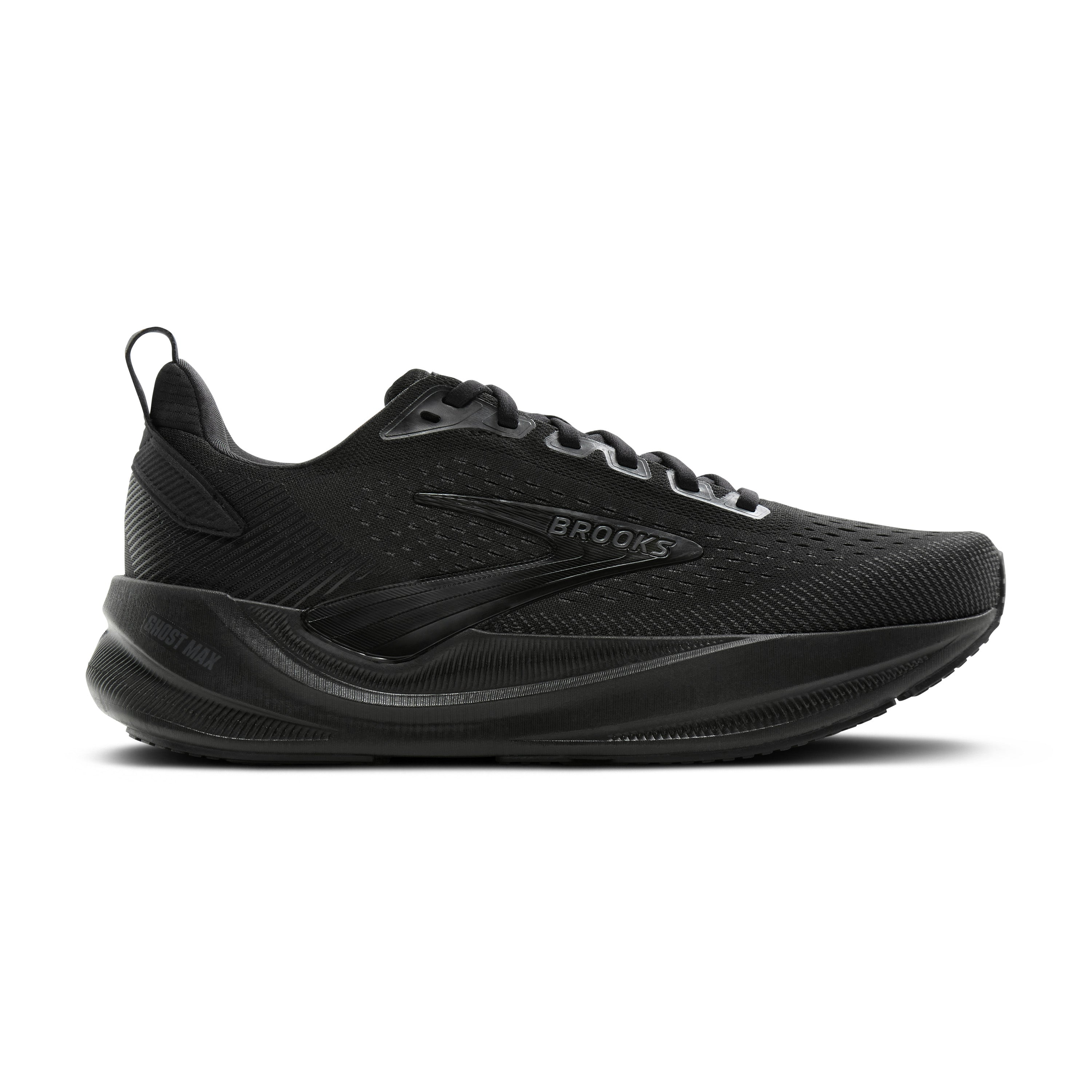 Brooks Ghost Max 4 Mens Running Shoes - Black/Black/Ebony