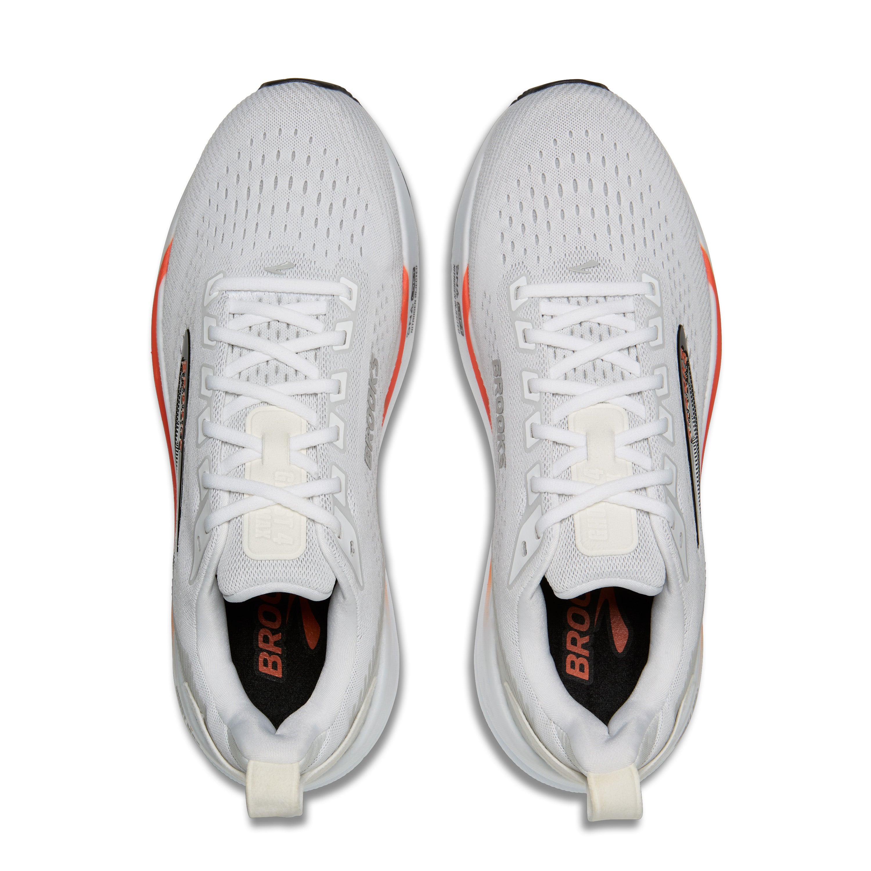 Brooks Ghost Max 4 Mens Running Shoes - White/Red/Black