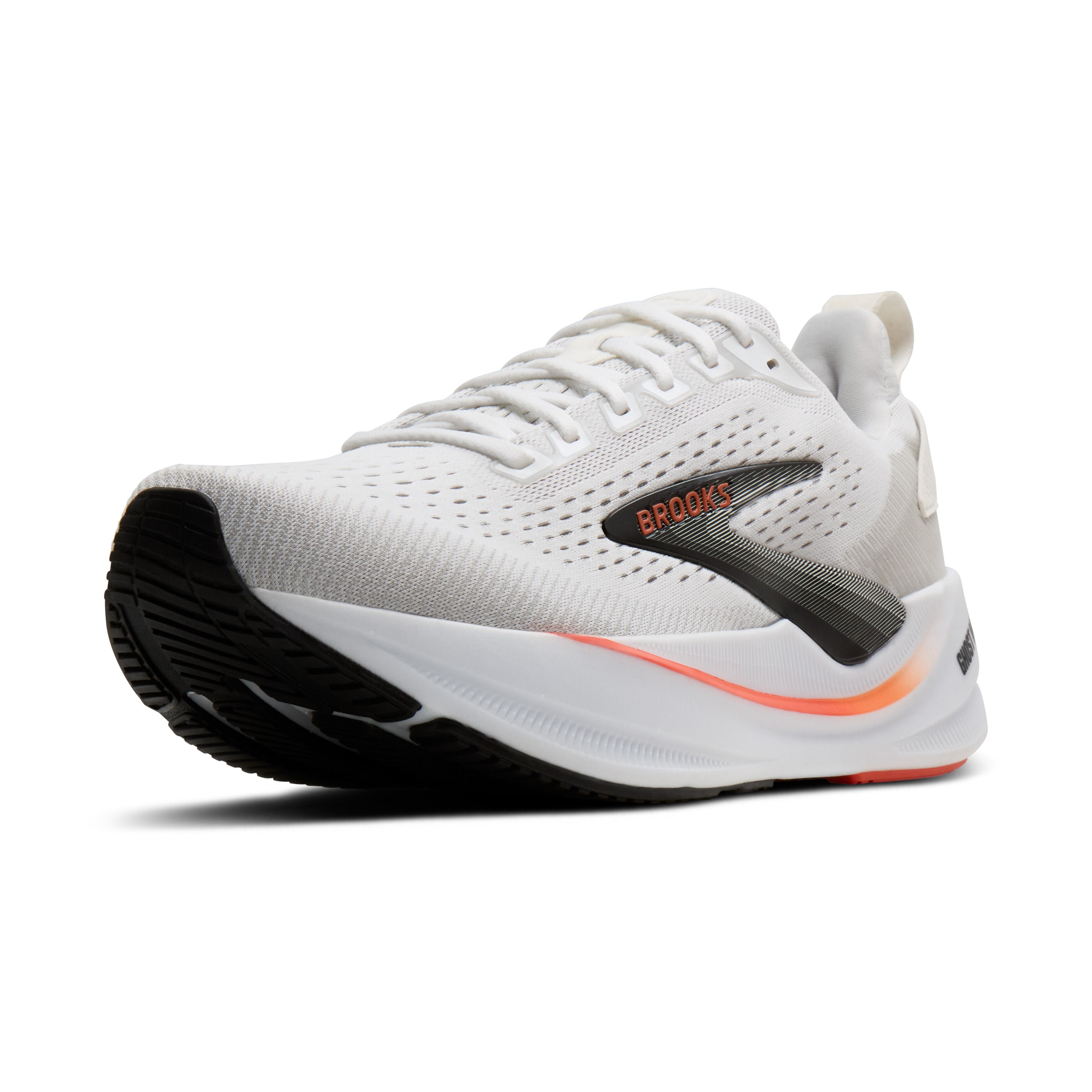 Brooks Ghost Max 4 Mens Running Shoes - White/Red/Black