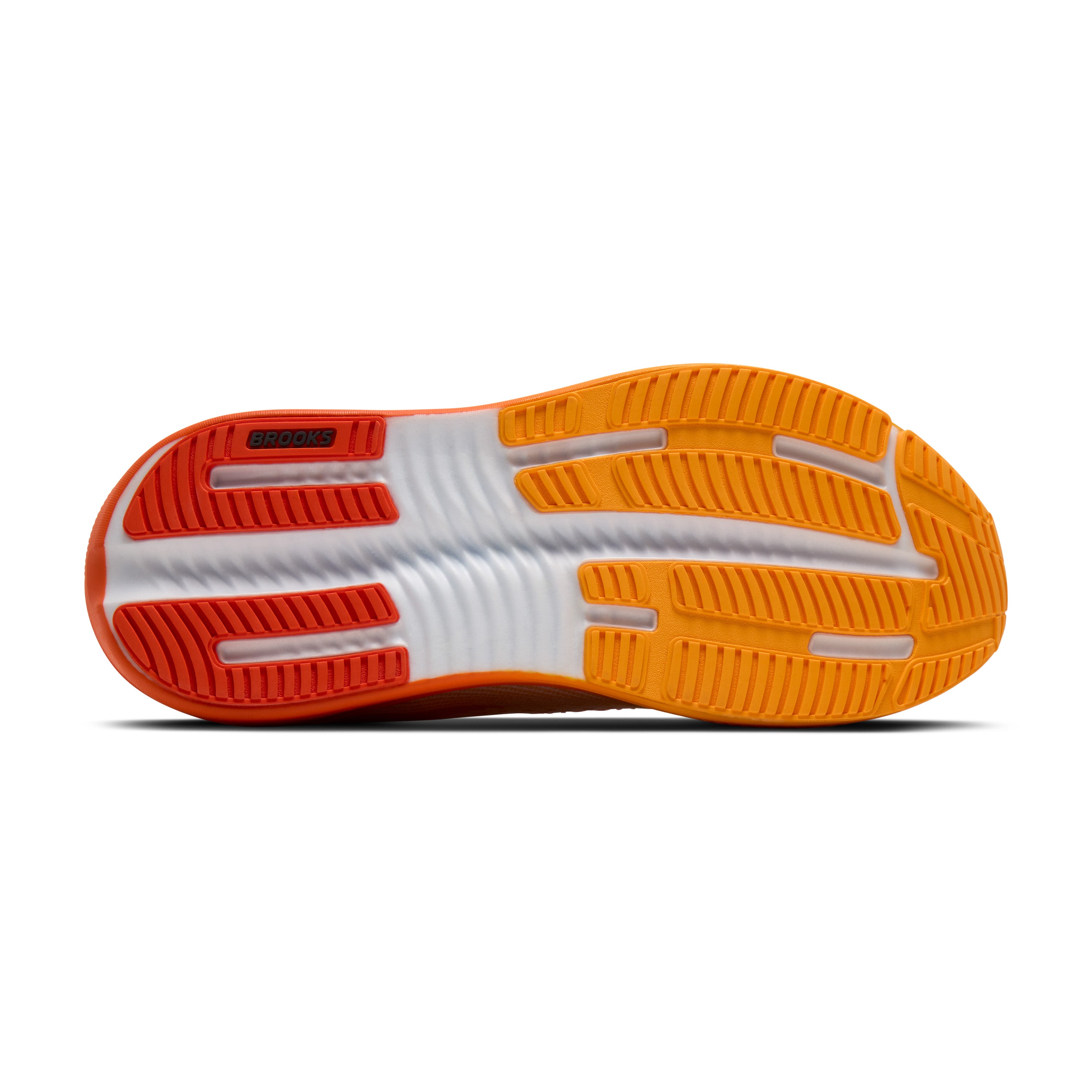 Brooks Ghost Max 4 Mens Running Shoes - White/Orange/Red