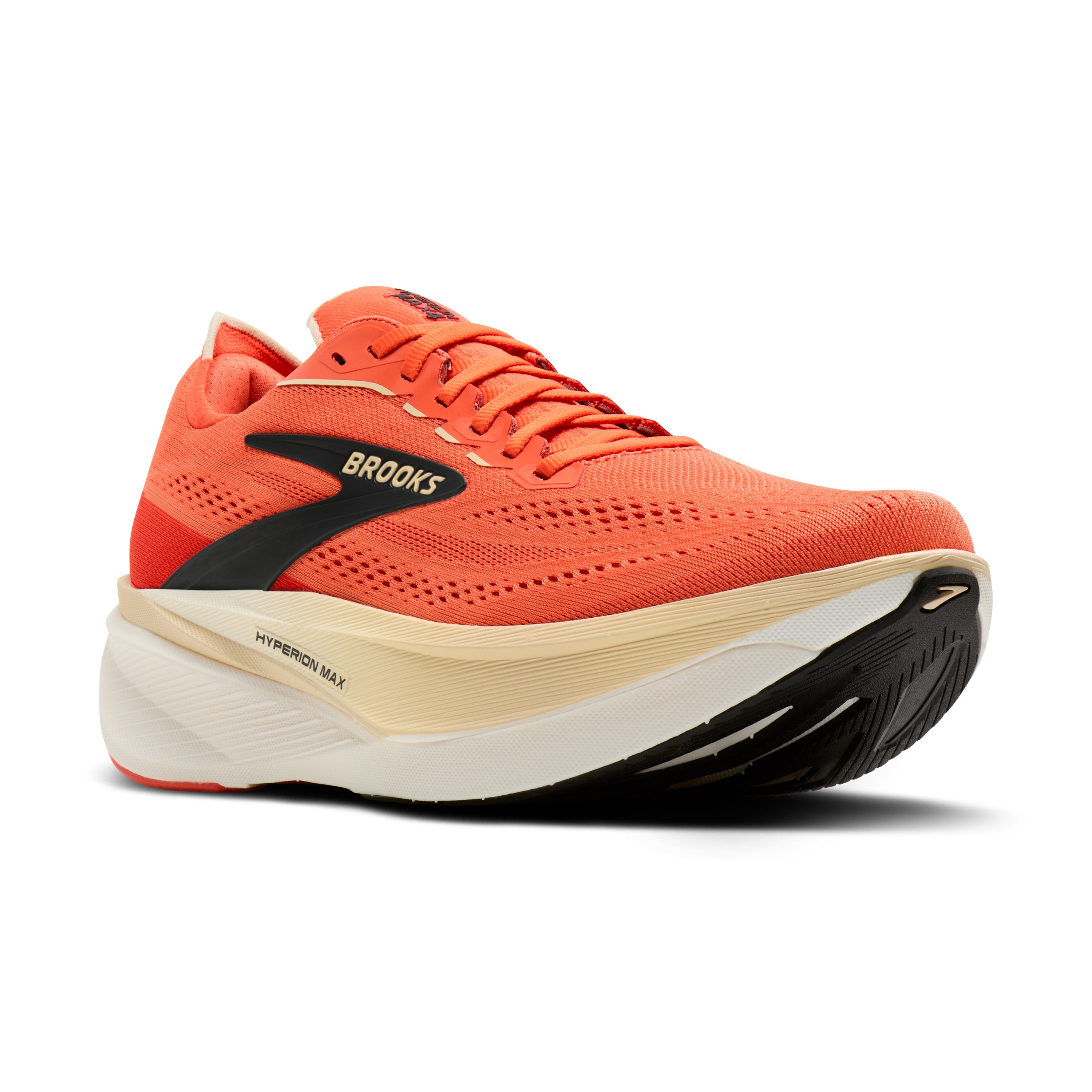 Brooks Hyperion Max 4 Mens Running Shoes - Tigerlily/Wood Ash/Black