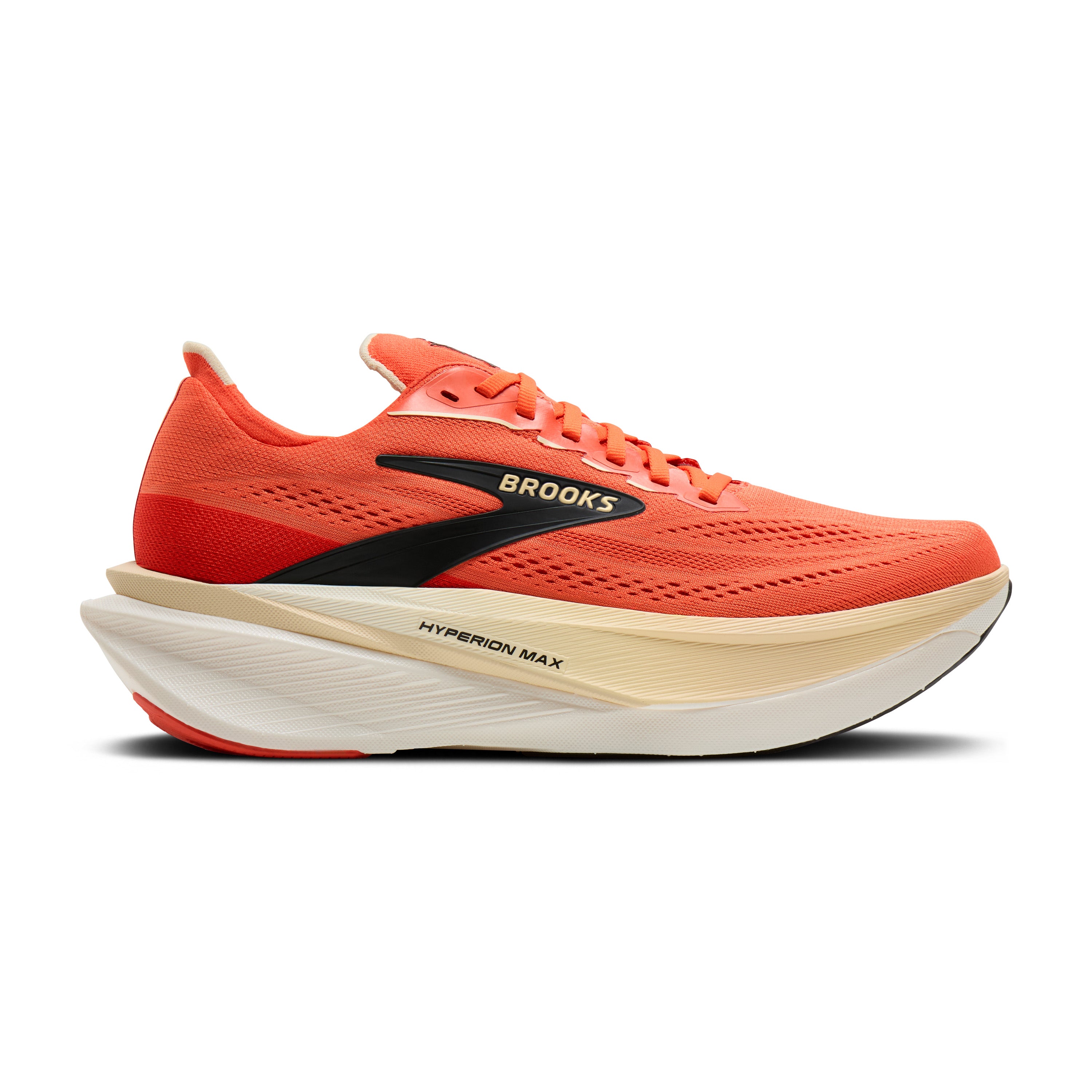 Brooks Hyperion Max 4 Mens Running Shoes - Tigerlily/Wood Ash/Black