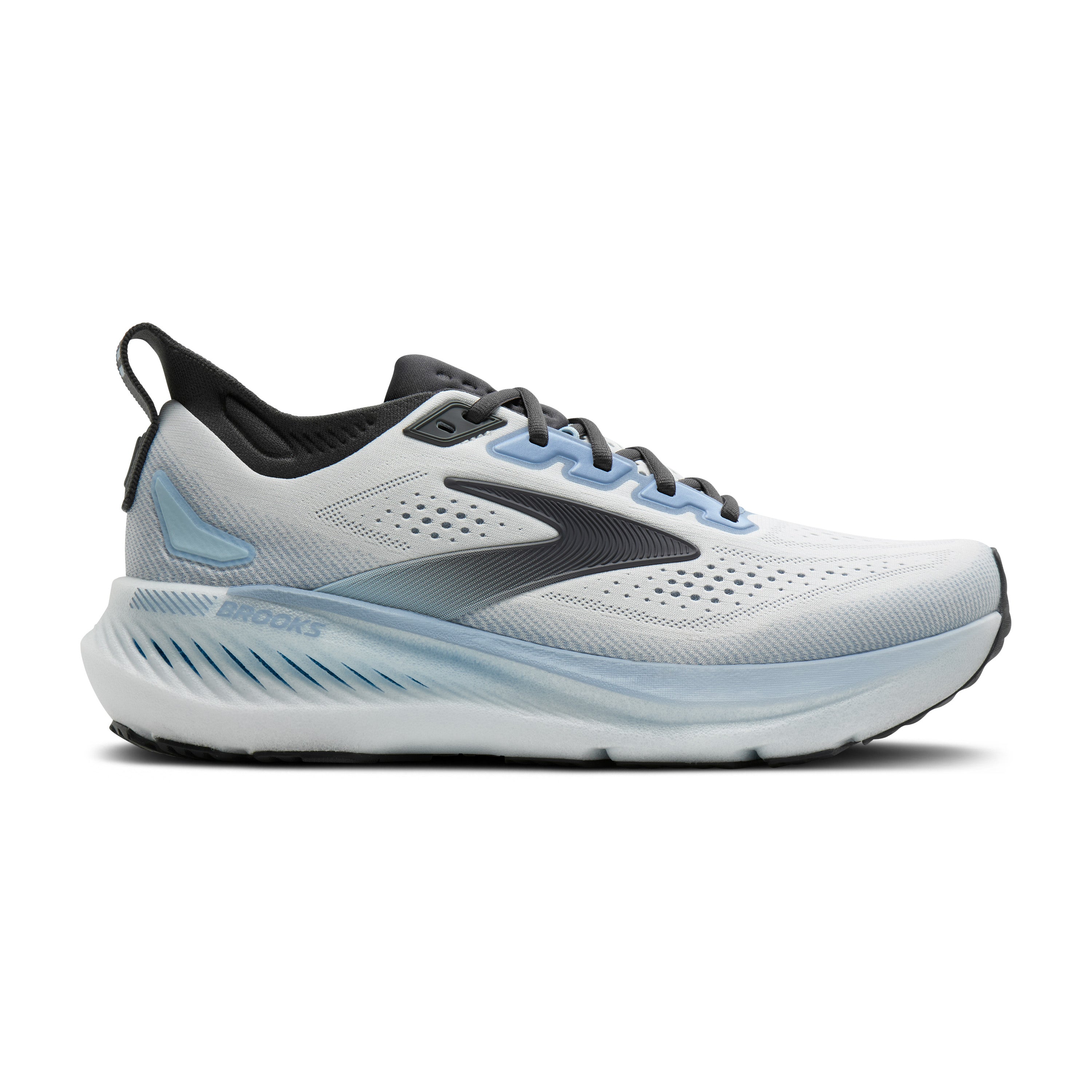 Brooks Glycerin GTS 23 Mens Running Shoes - White/Rain/Baltic Sea