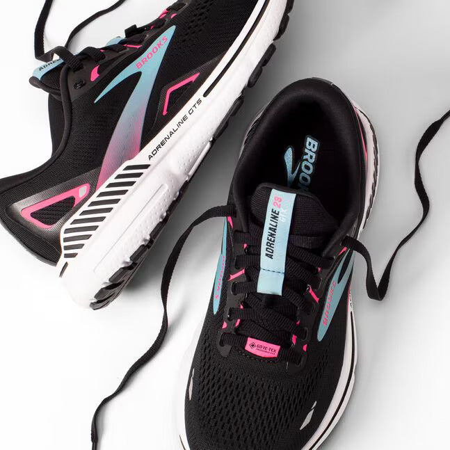 Brooks Adrenaline GTS 23 GORE-TEX Womens Running Shoes - Black/Pink