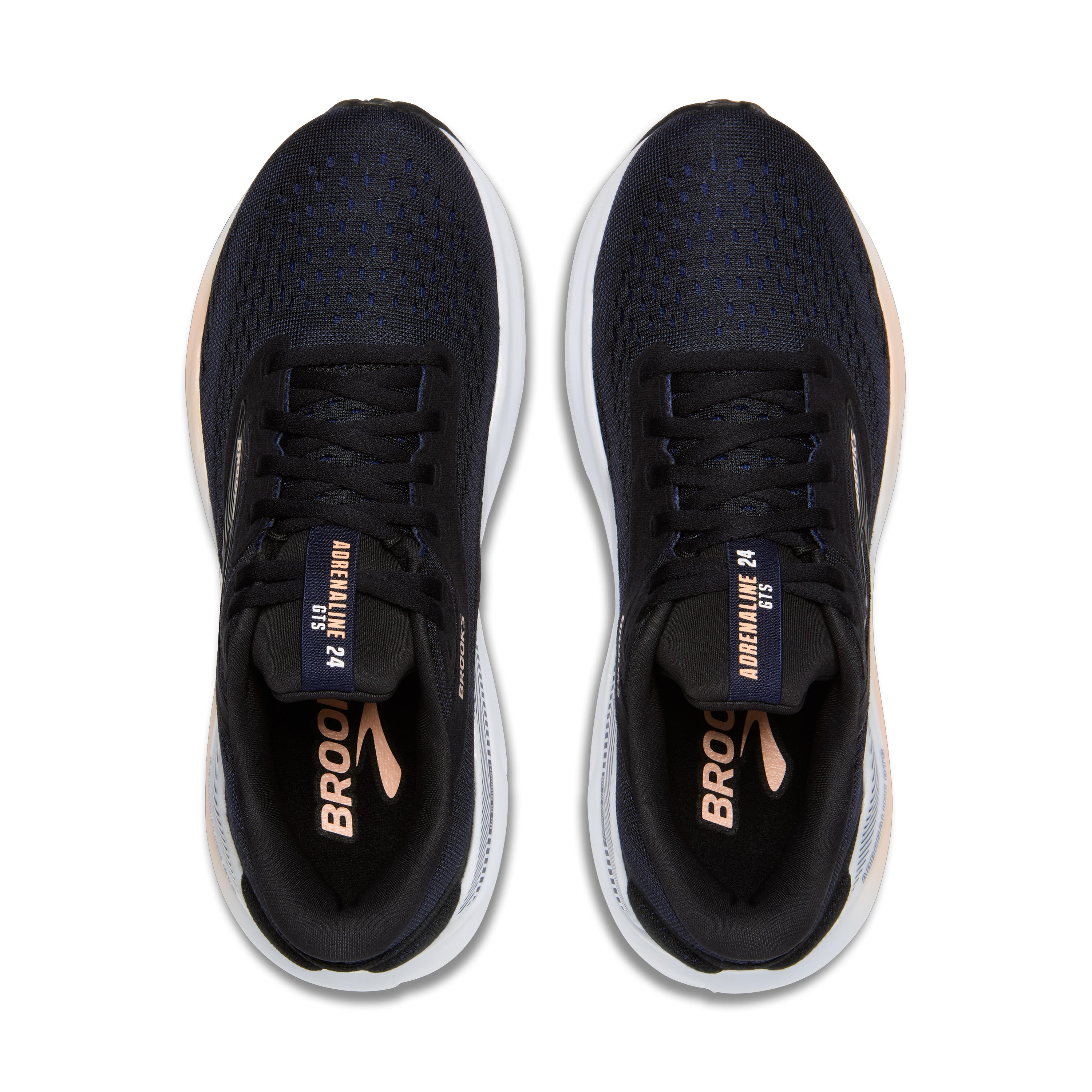 Brooks Adrenaline GTS 24 Womens Running Shoes - Black/White