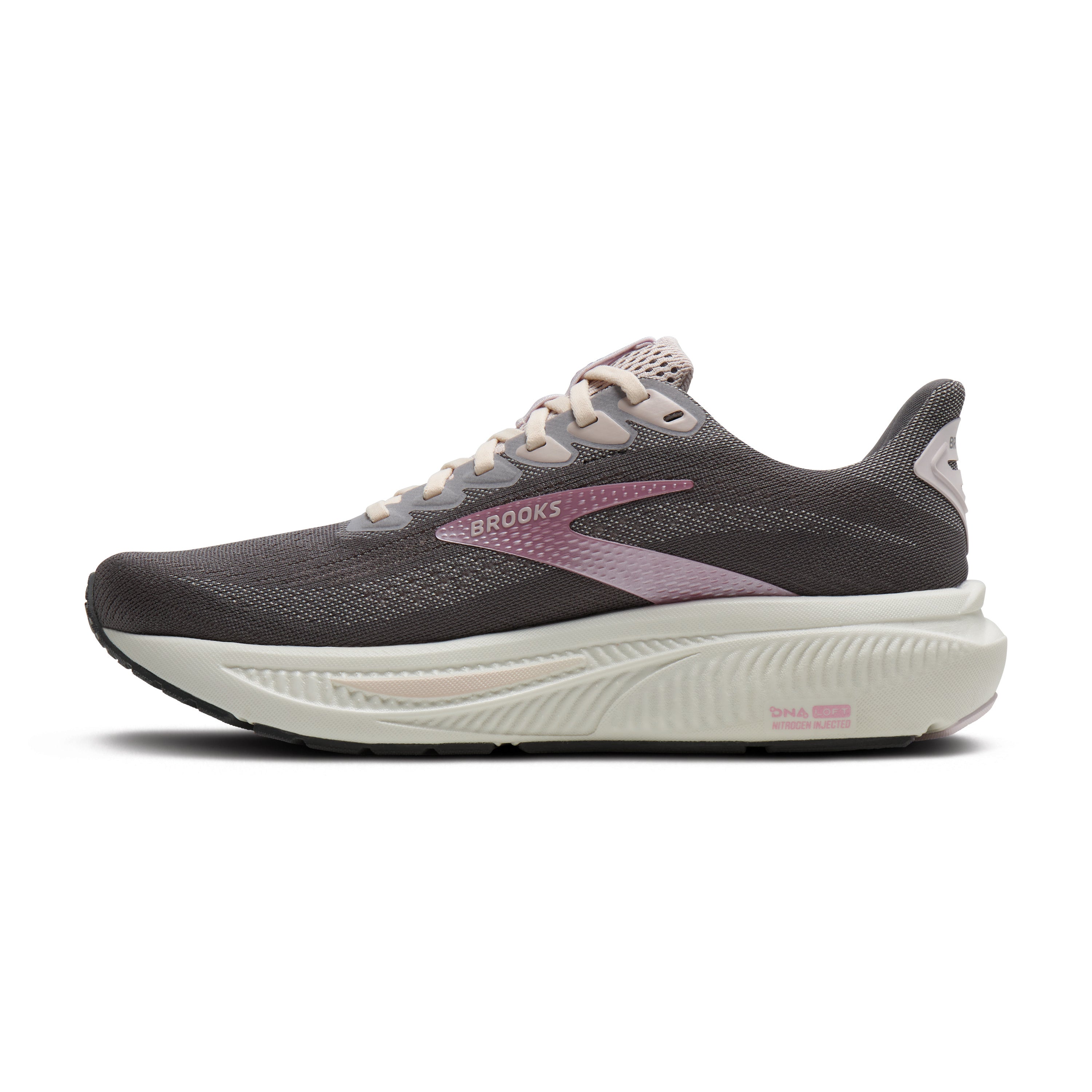 Brooks Ghost 17 Womens Running Shoe - Poppy Seed/Pink/Bluewash