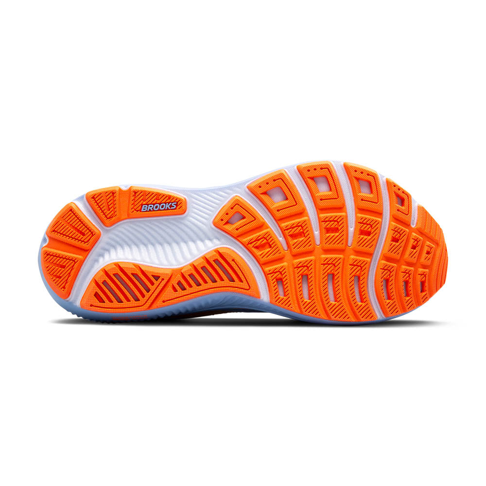 Brooks Ghost 17 Womens Running Shoe - Blue Heron/White/Orange