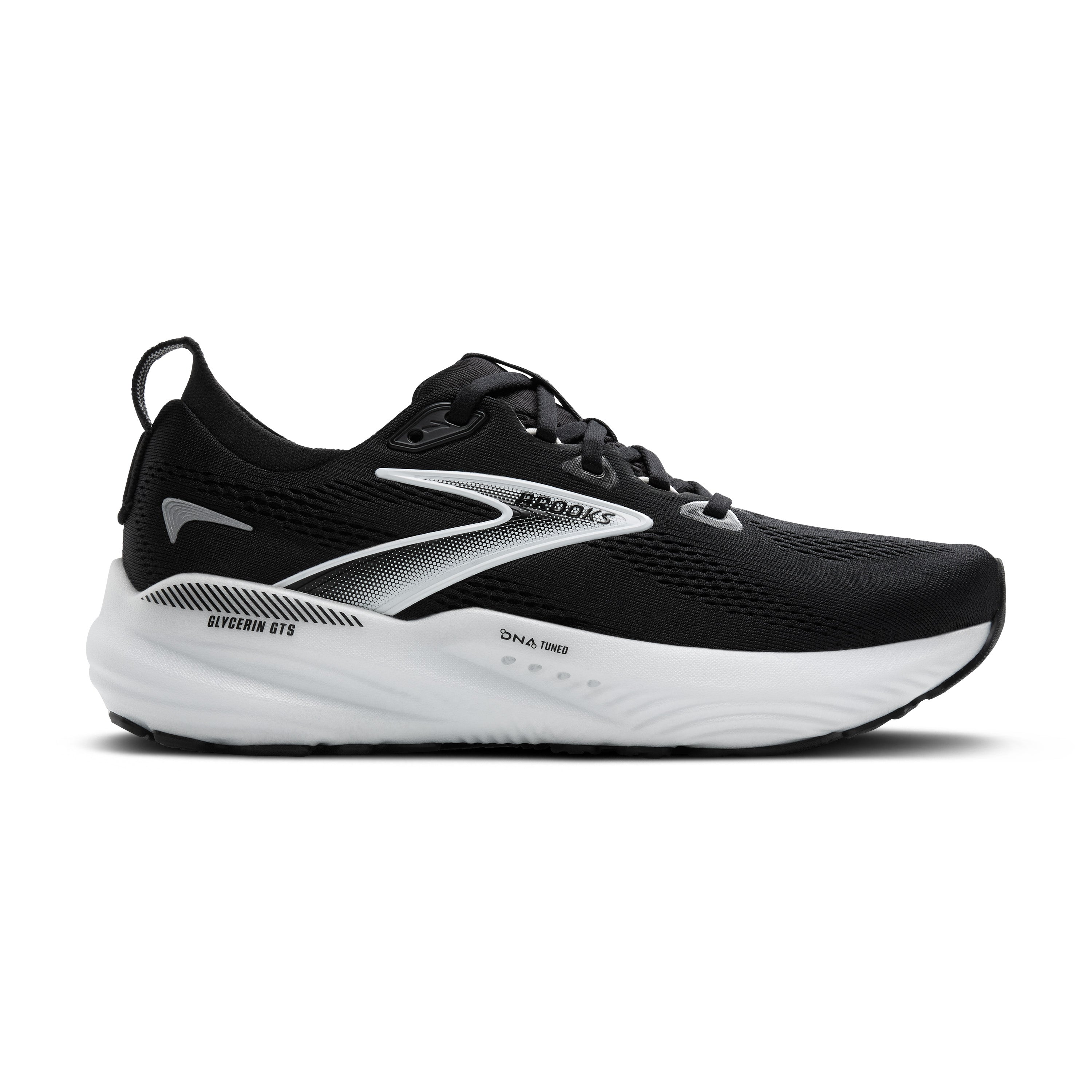Brooks Glycerin GTS 22 Womens Running Shoes - Black/White