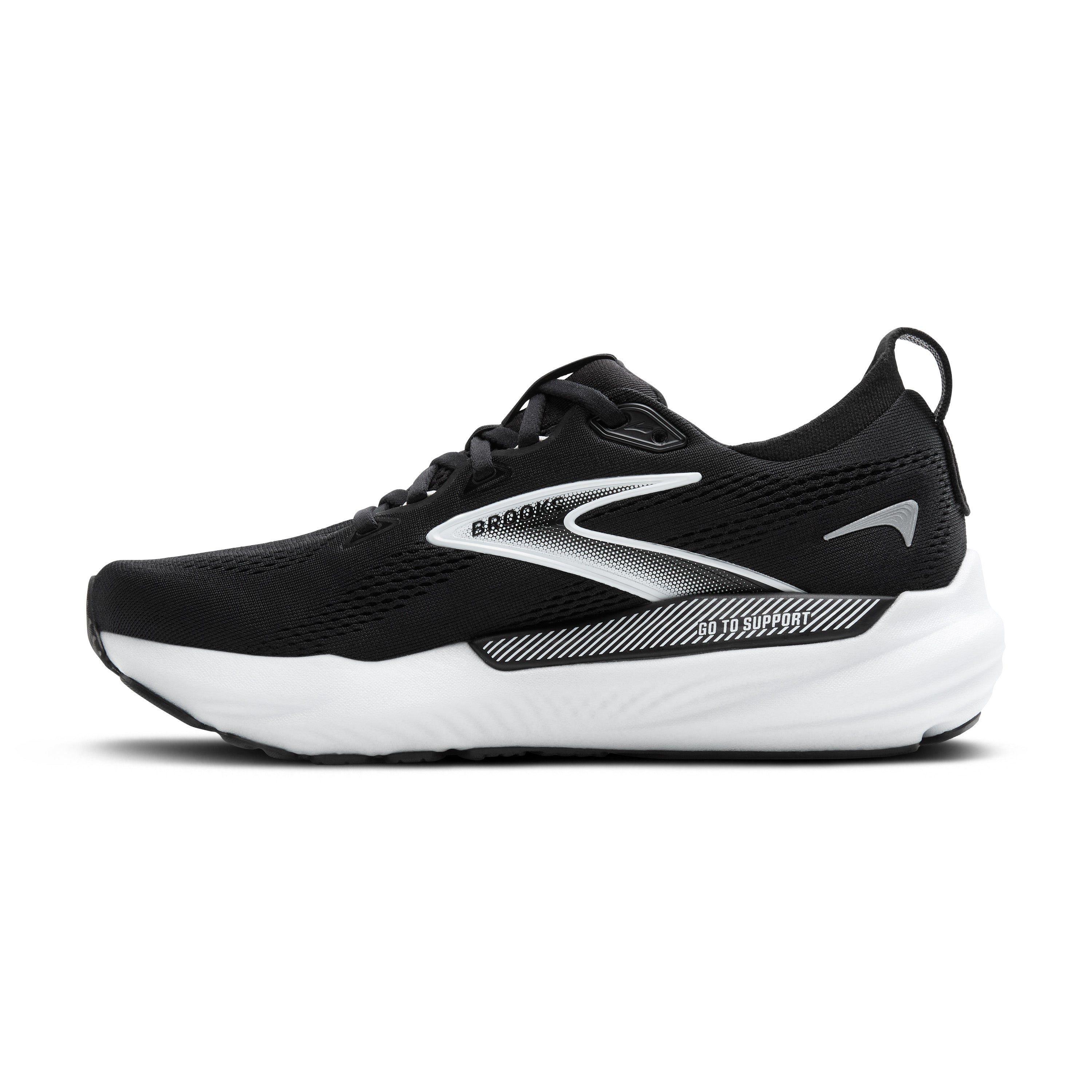 Brooks Glycerin GTS 22 Womens Running Shoes - Black/White