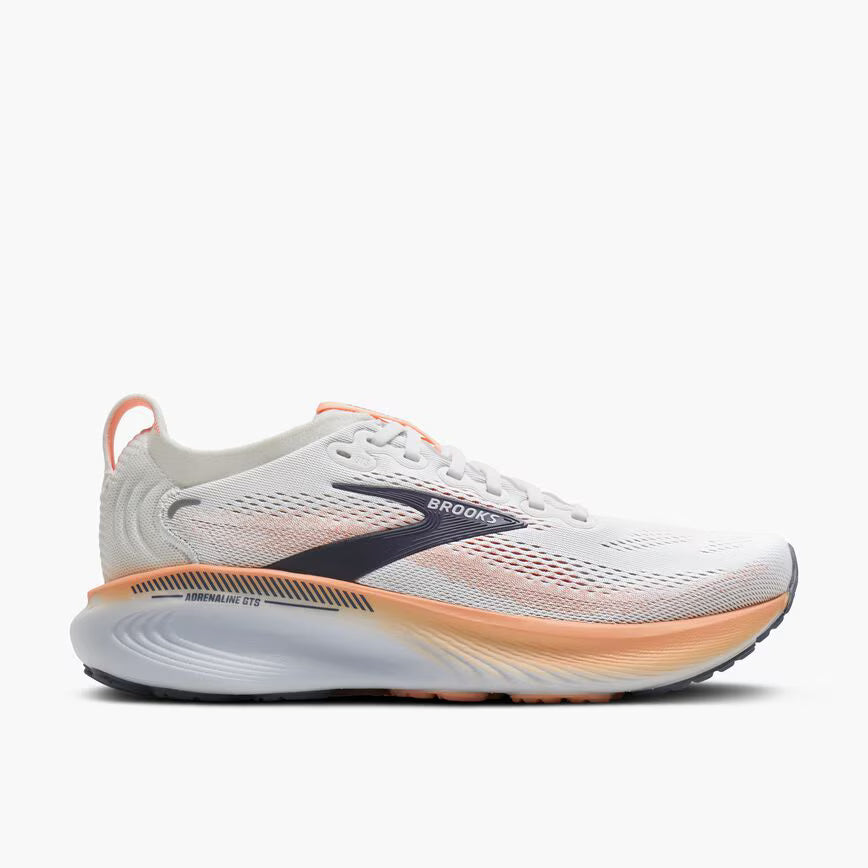 Brooks Adrenaline GTS 25 Womens Running Shoes - Oyster Mushroom/Peach/Grape