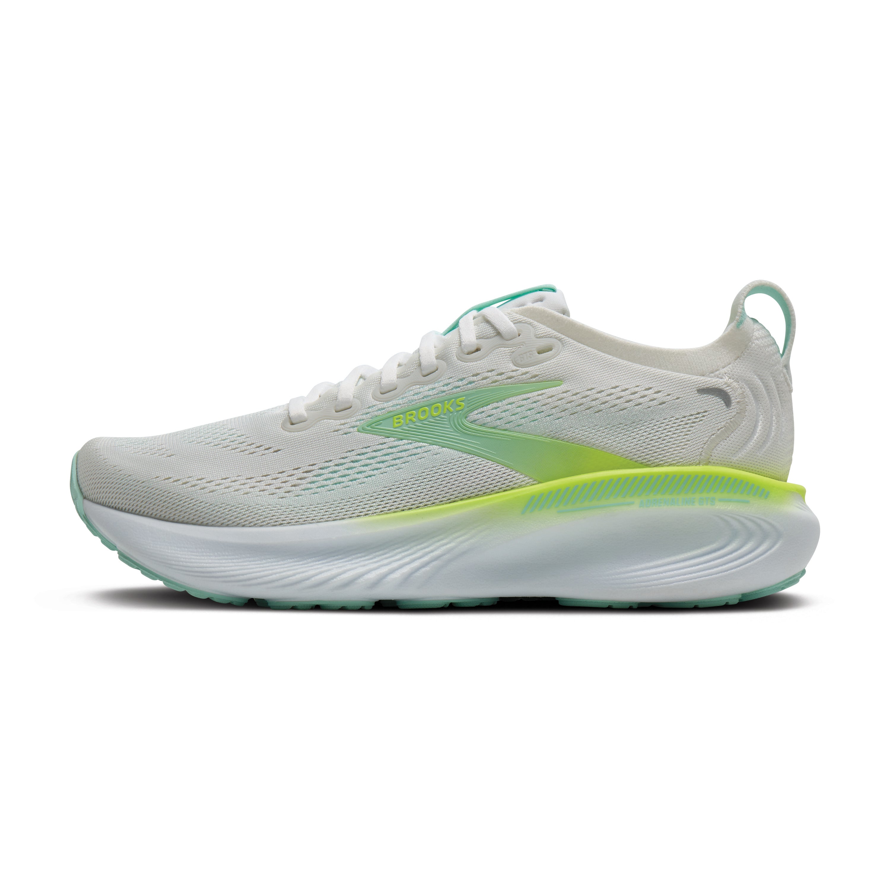 Brooks Adrenaline GTS 25 Womens Running Shoes - White/Nightlife/Yucca