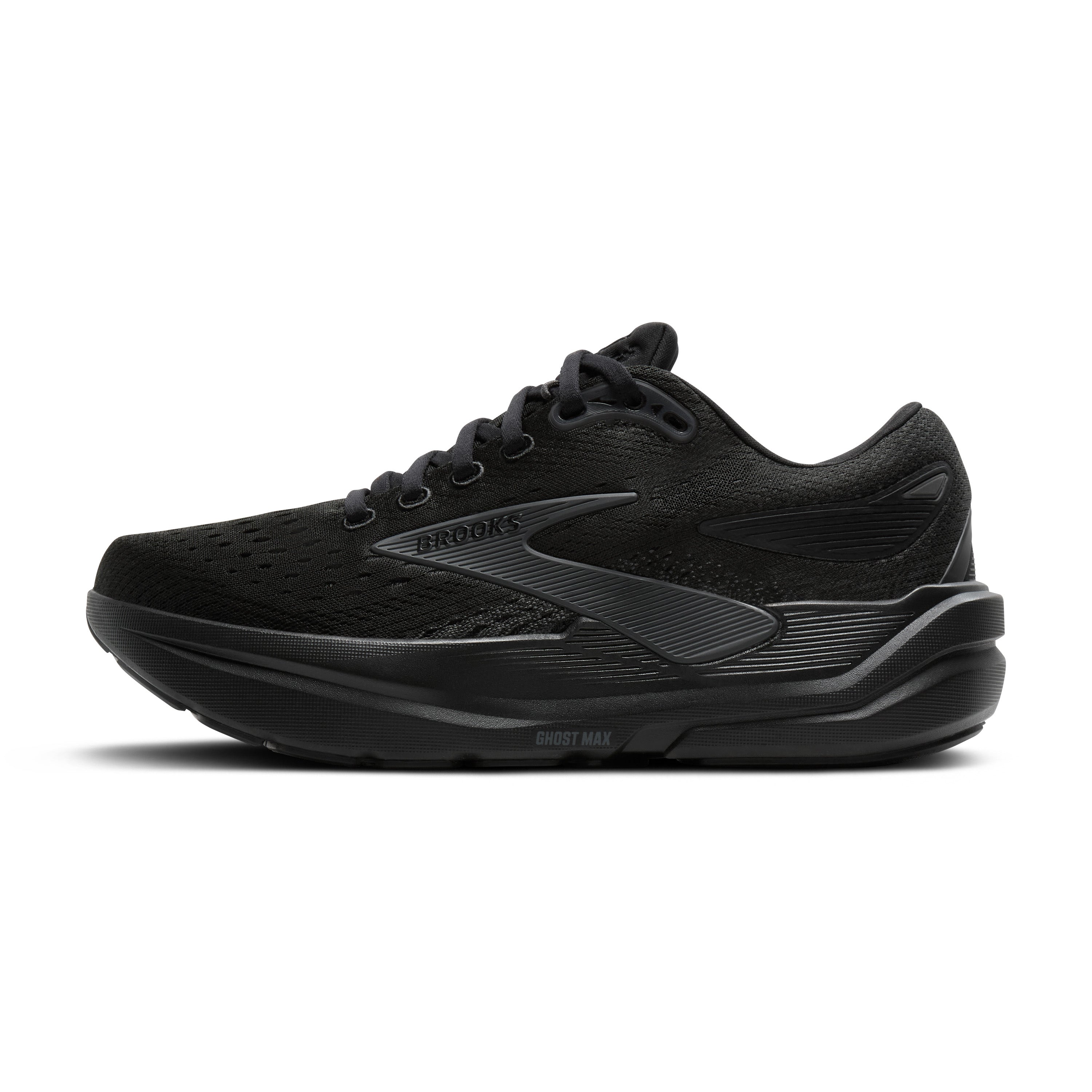 Brooks Ghost Max 3 Womens Running Shoes - Black/Black/Ebony