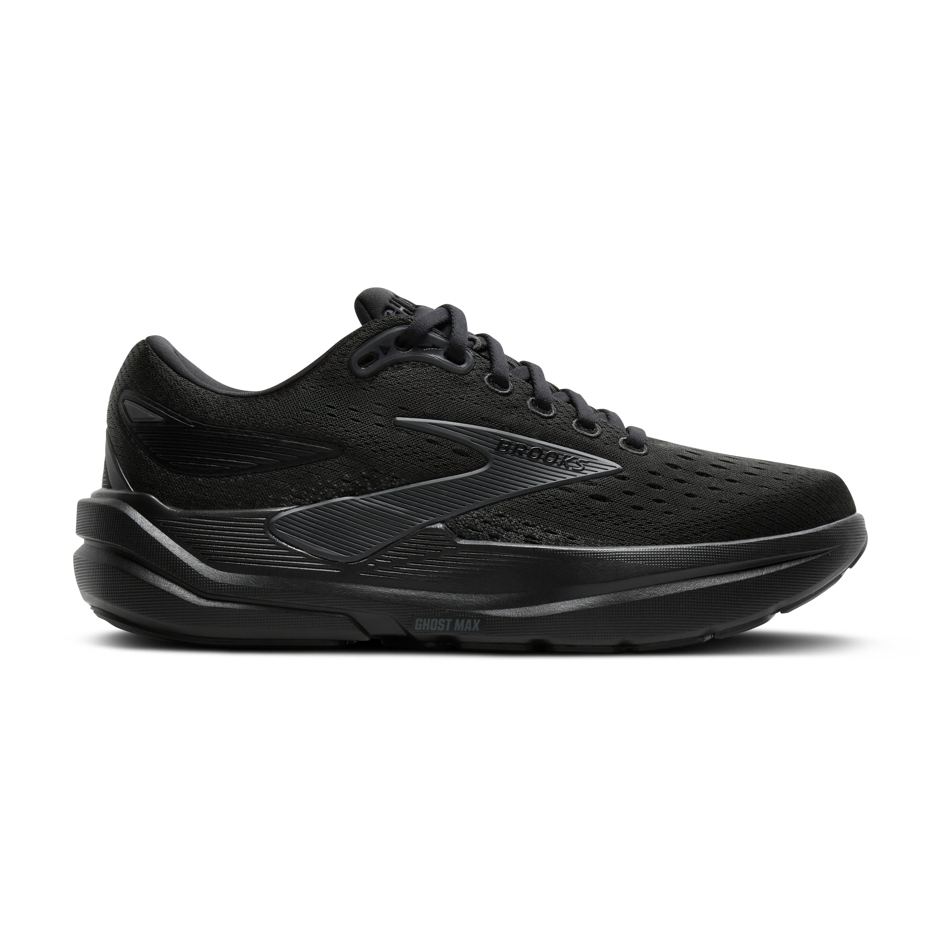 Brooks Ghost Max 3 Womens Running Shoes - Black/Black/Ebony