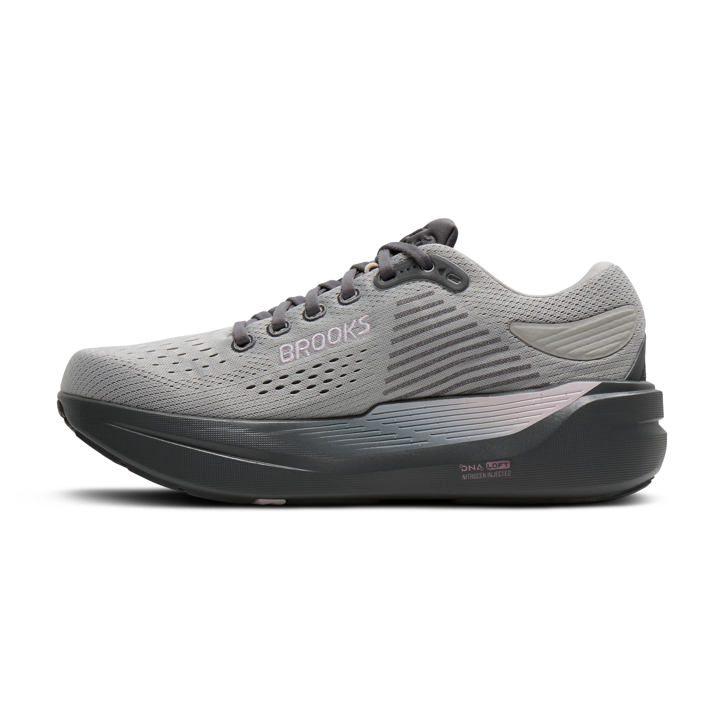 Brooks Ghost Max 3 Womens Running Shoes - Harbour Mist/Poppy Seed/Pink