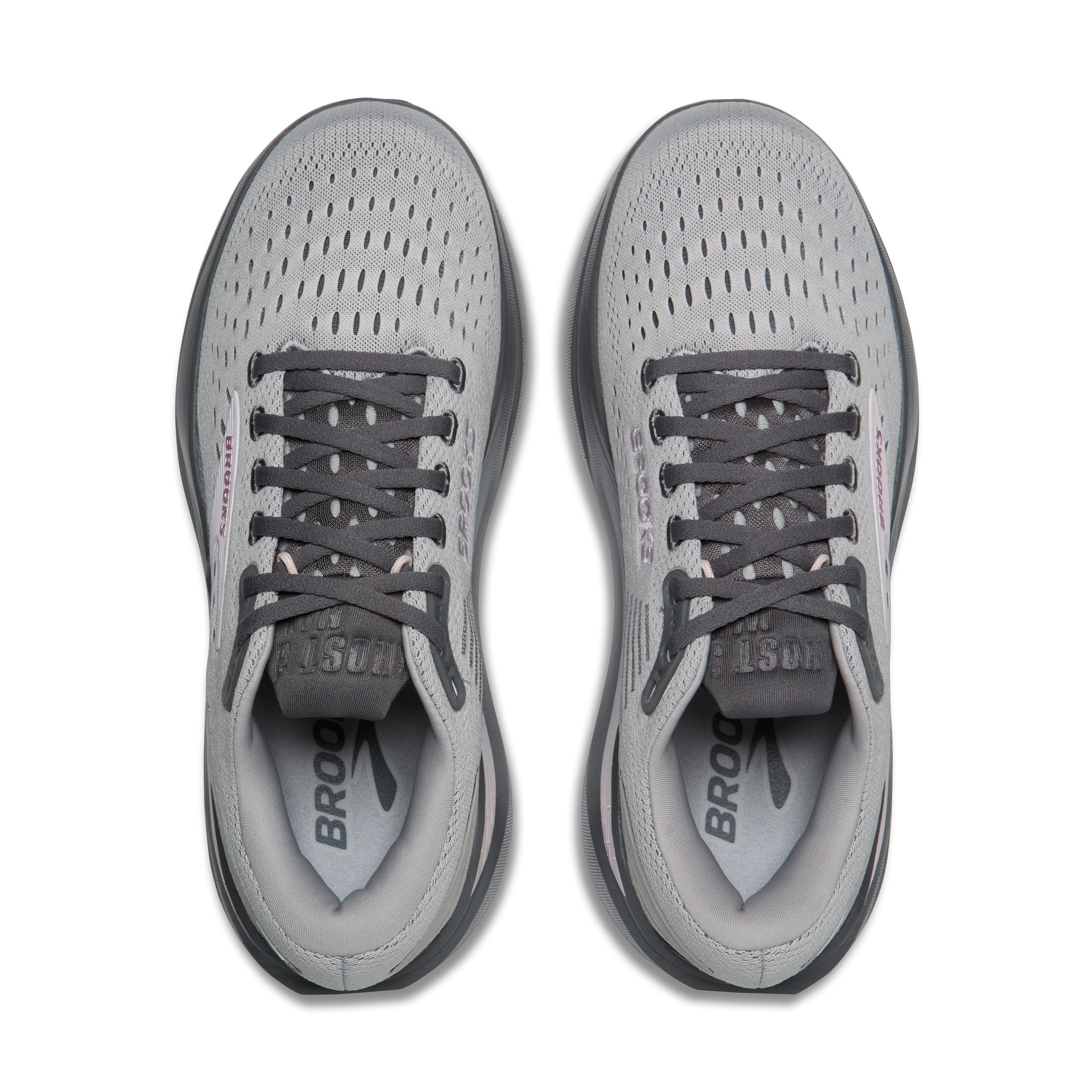 Brooks Ghost Max 3 Womens Running Shoes - Harbour Mist/Poppy Seed/Pink