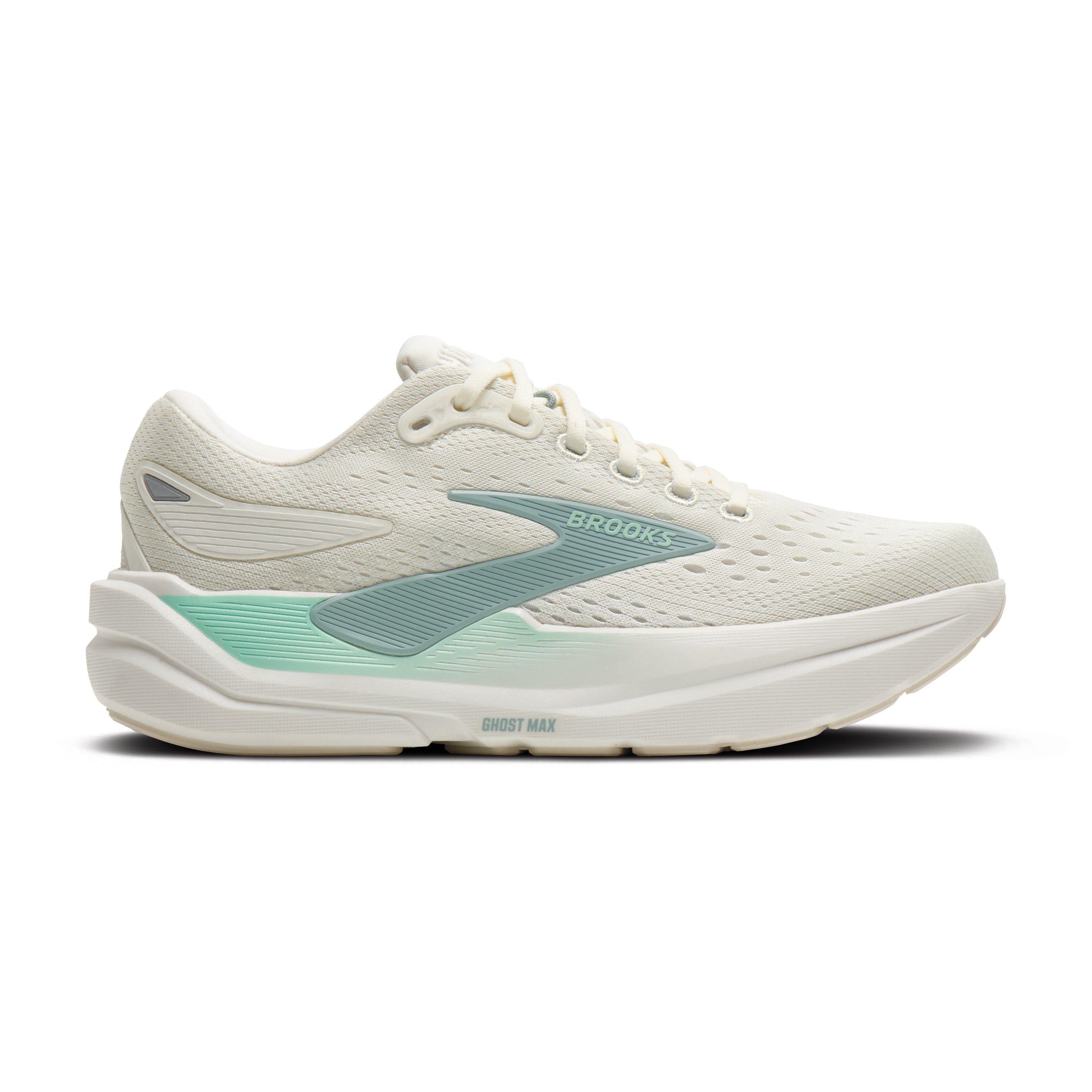 Brooks Ghost Max 3 Womens Running Shoes - Coconut/Yucca/Grey Mist