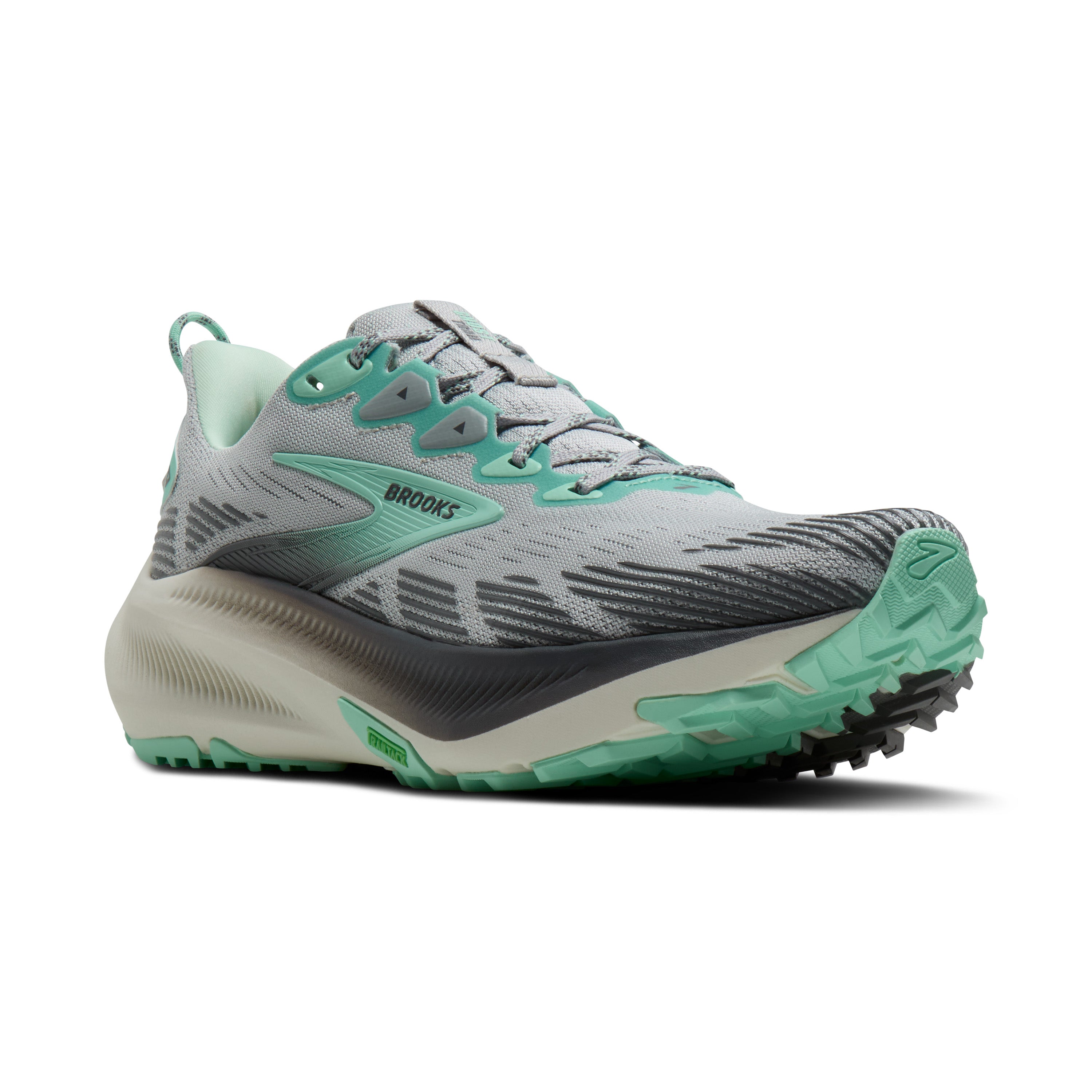 Brooks Ghost Trail Womens Running Shoes - Harbour Mist/Poppy/Yucca