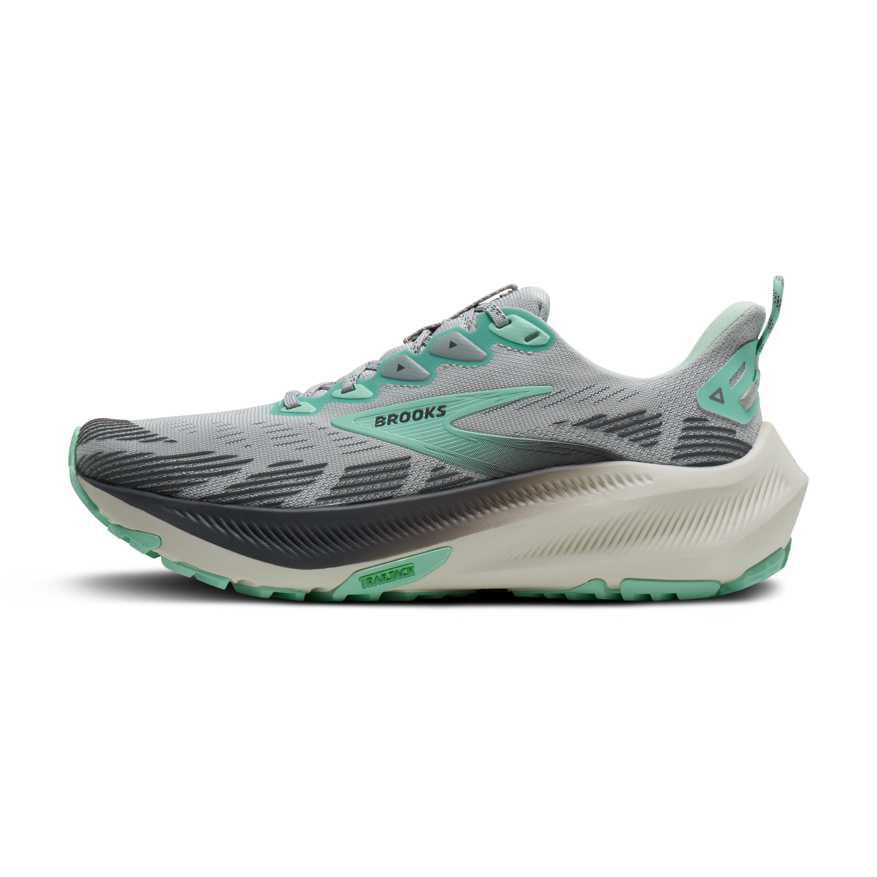 Brooks Ghost Trail Womens Running Shoes - Harbour Mist/Poppy/Yucca